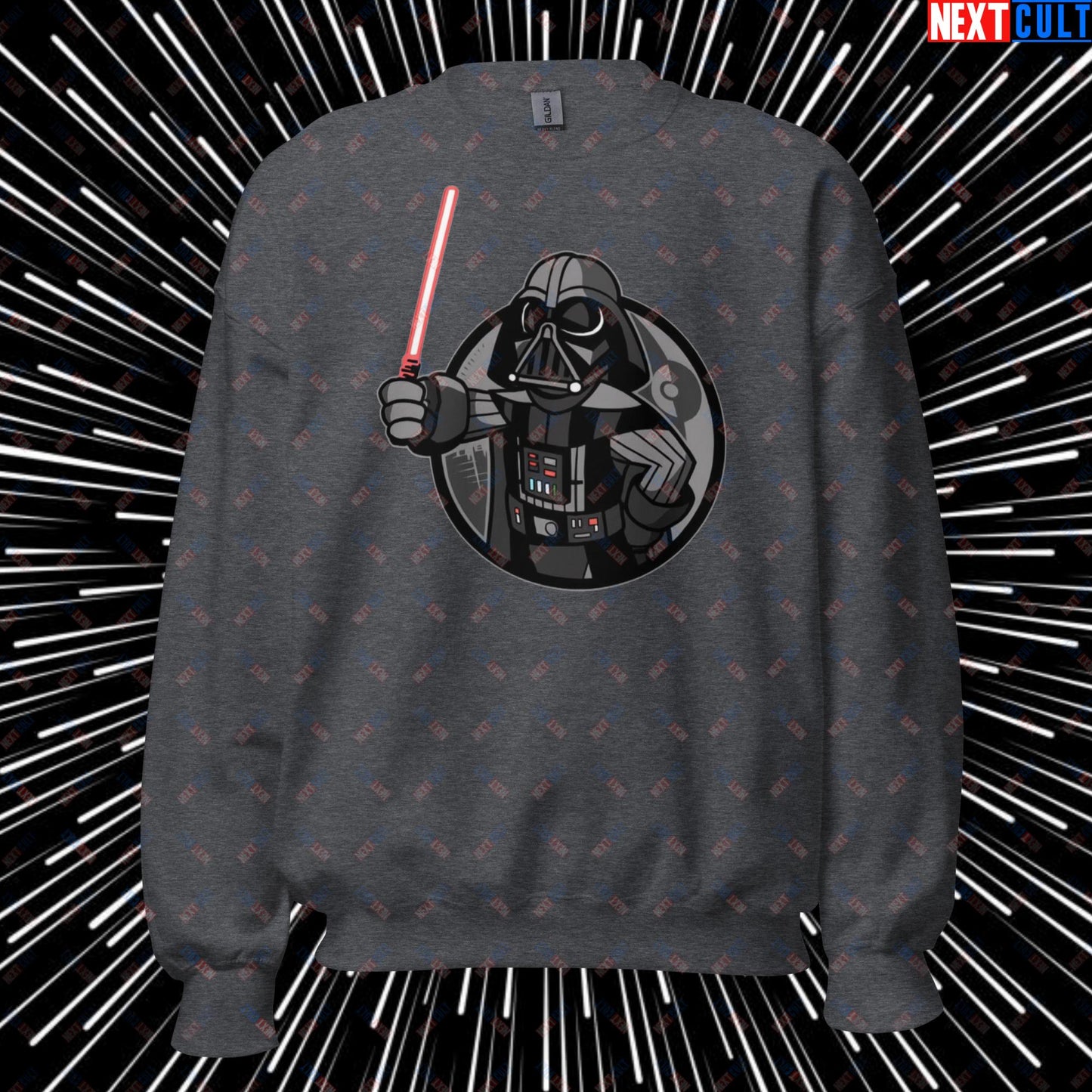 Sith Boy Darth Vader Star Wars Vault Boy Fallout Funny Cartoon Mashup Unisex Sweatshirt Next Cult Brand