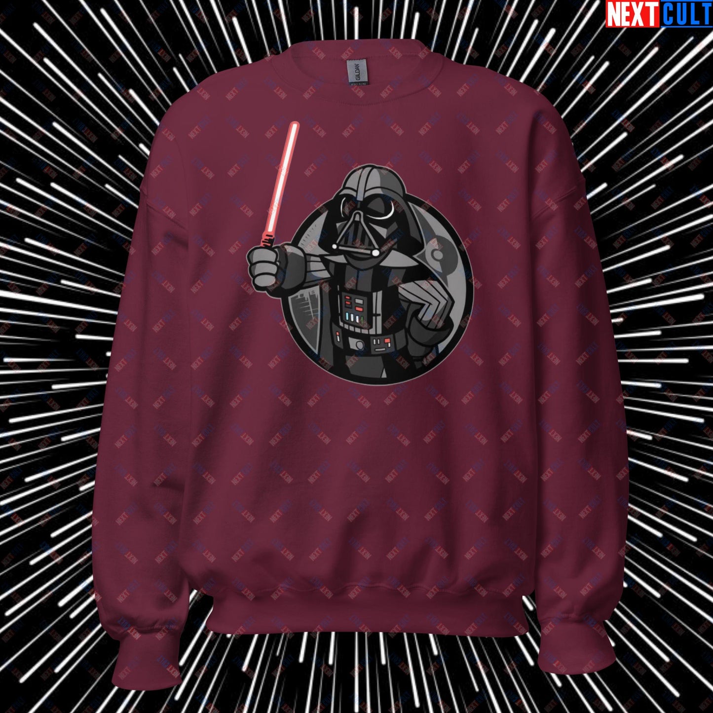 Sith Boy Darth Vader Star Wars Vault Boy Fallout Funny Cartoon Mashup Unisex Sweatshirt Next Cult Brand