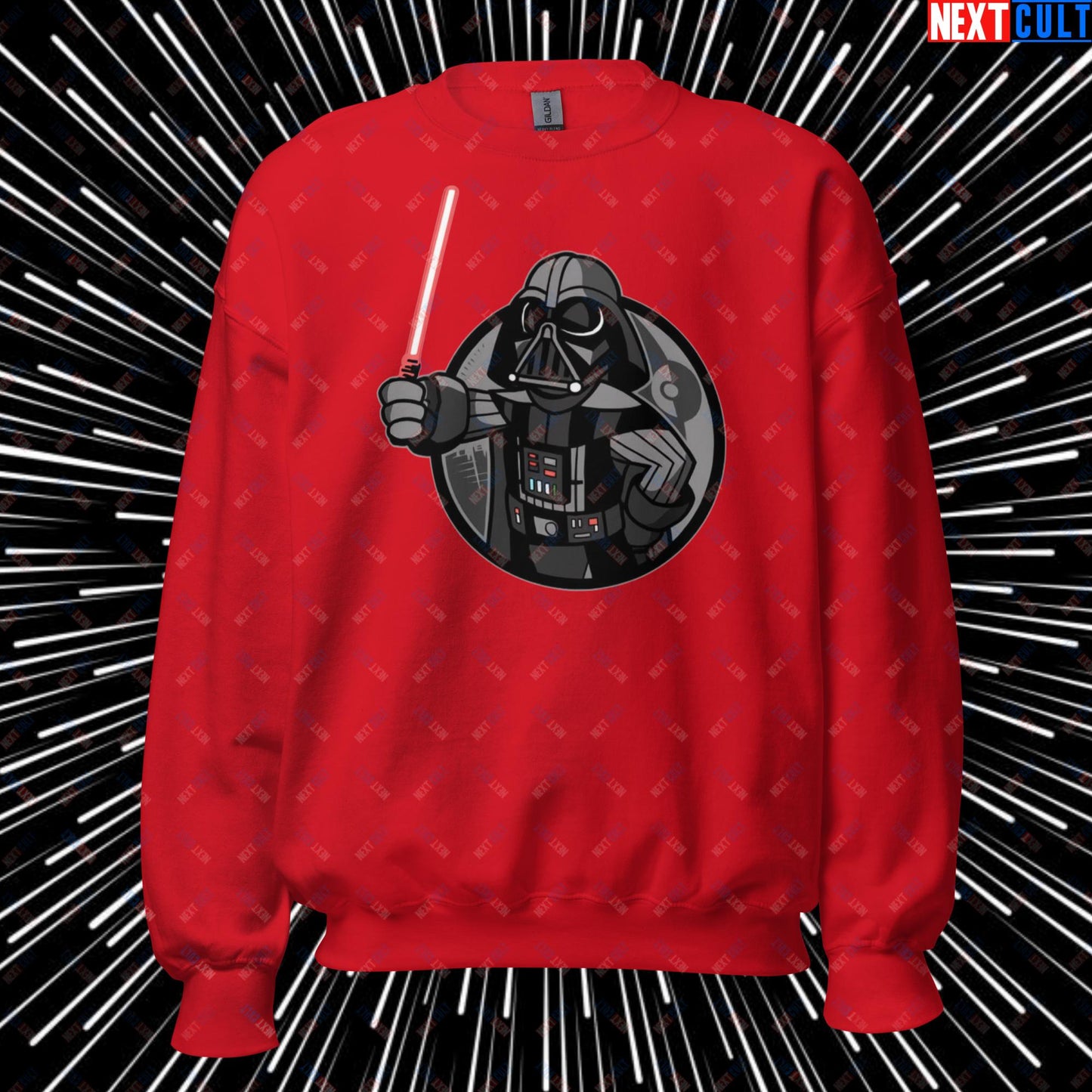 Sith Boy Darth Vader Star Wars Vault Boy Fallout Funny Cartoon Mashup Unisex Sweatshirt Red Sweatshirts Darth Vader Fallout Movies Star Wars Vault Boy Next Cult Brand