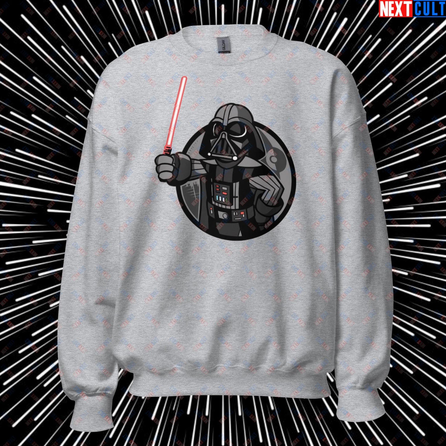 Sith Boy Darth Vader Star Wars Vault Boy Fallout Funny Cartoon Mashup Unisex Sweatshirt Next Cult Brand