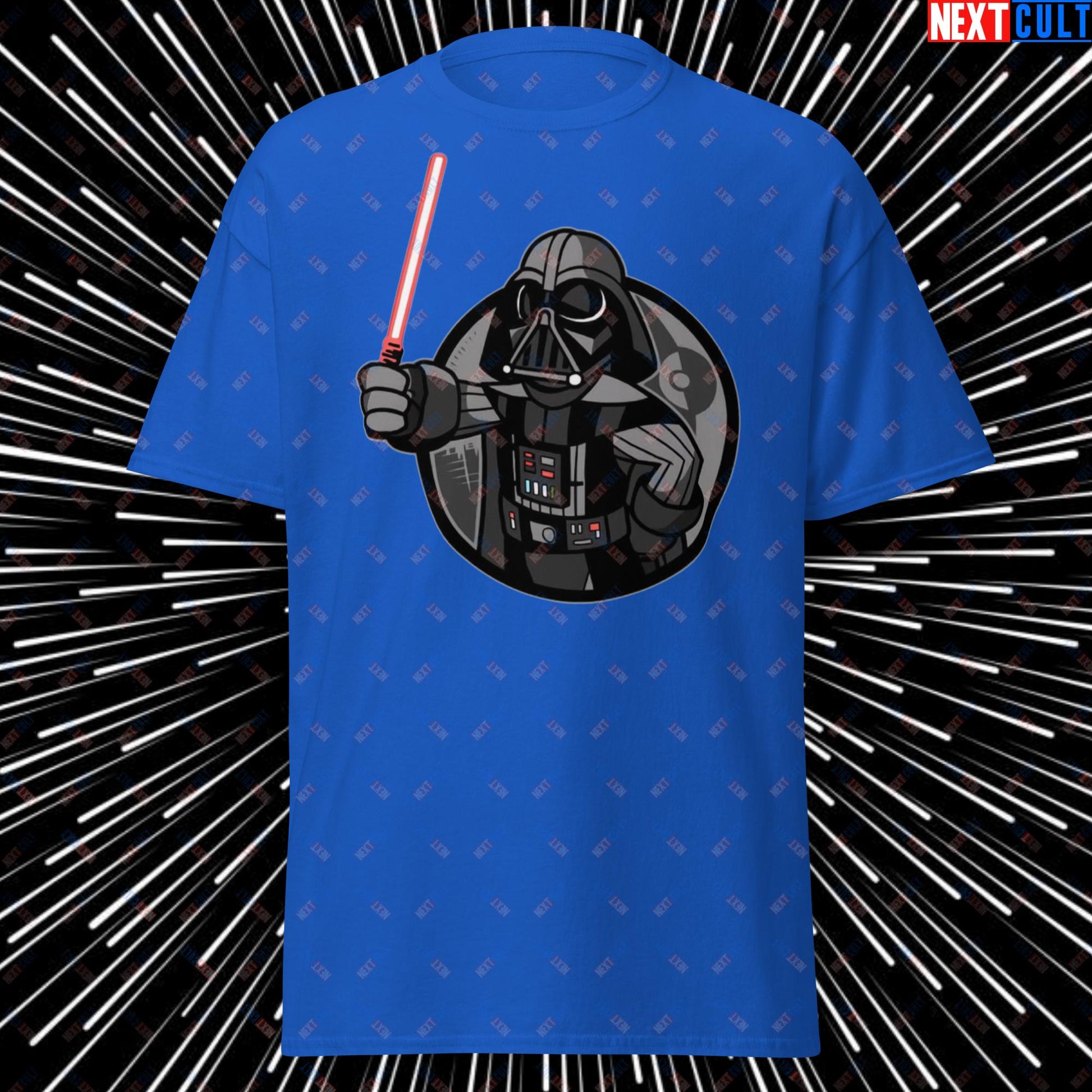 Sith Boy Darth Vader Star Wars Vault Boy Fallout Funny Cartoon Mashup Unisex tee Next Cult Brand