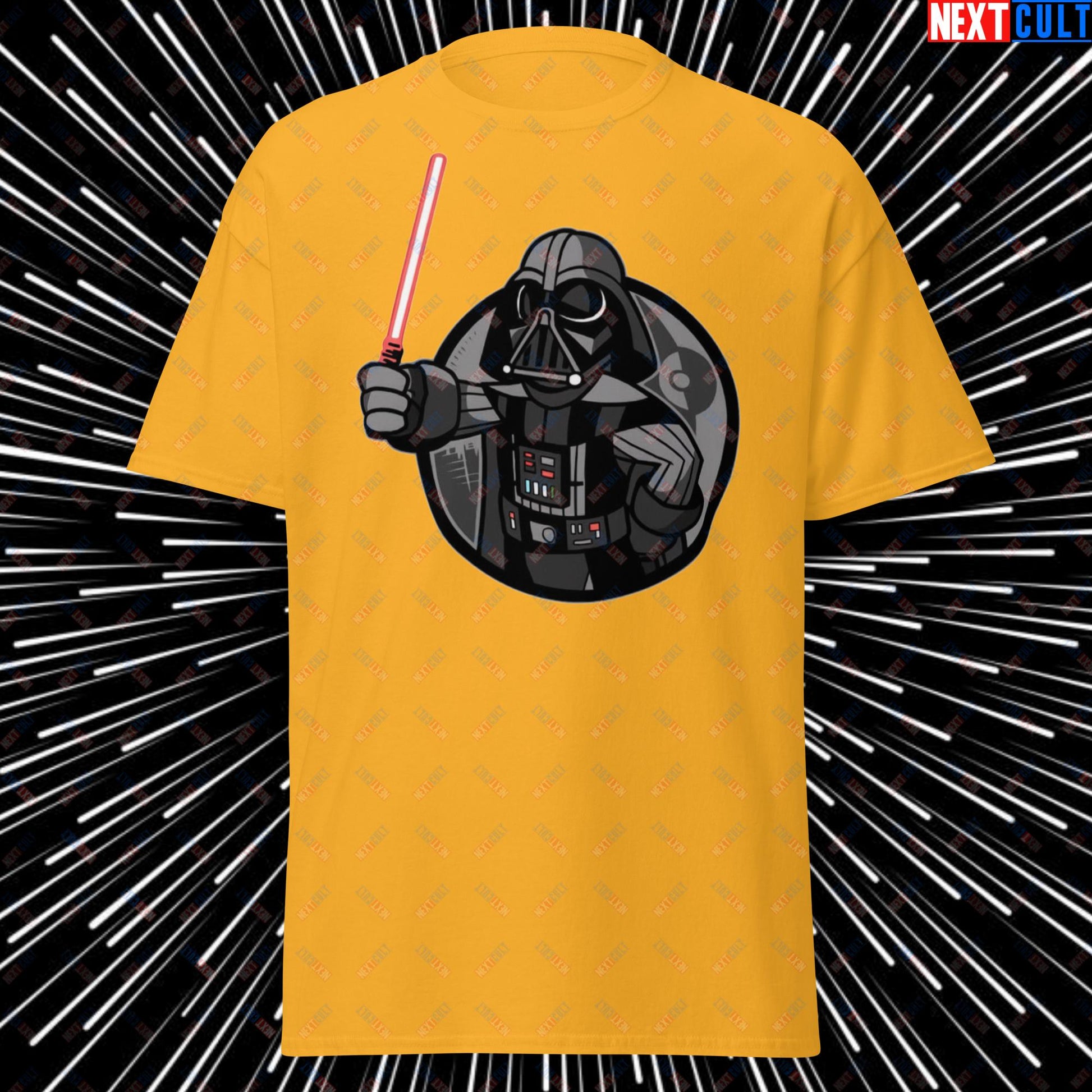 Sith Boy Darth Vader Star Wars Vault Boy Fallout Funny Cartoon Mashup Unisex tee Next Cult Brand