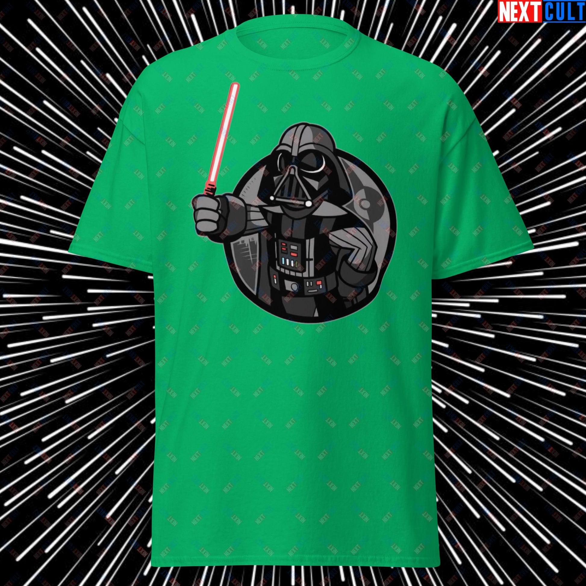 Sith Boy Darth Vader Star Wars Vault Boy Fallout Funny Cartoon Mashup Unisex tee Irish Green T-shirts Darth Vader Fallout Movies Star Wars Vault Boy Next Cult Brand