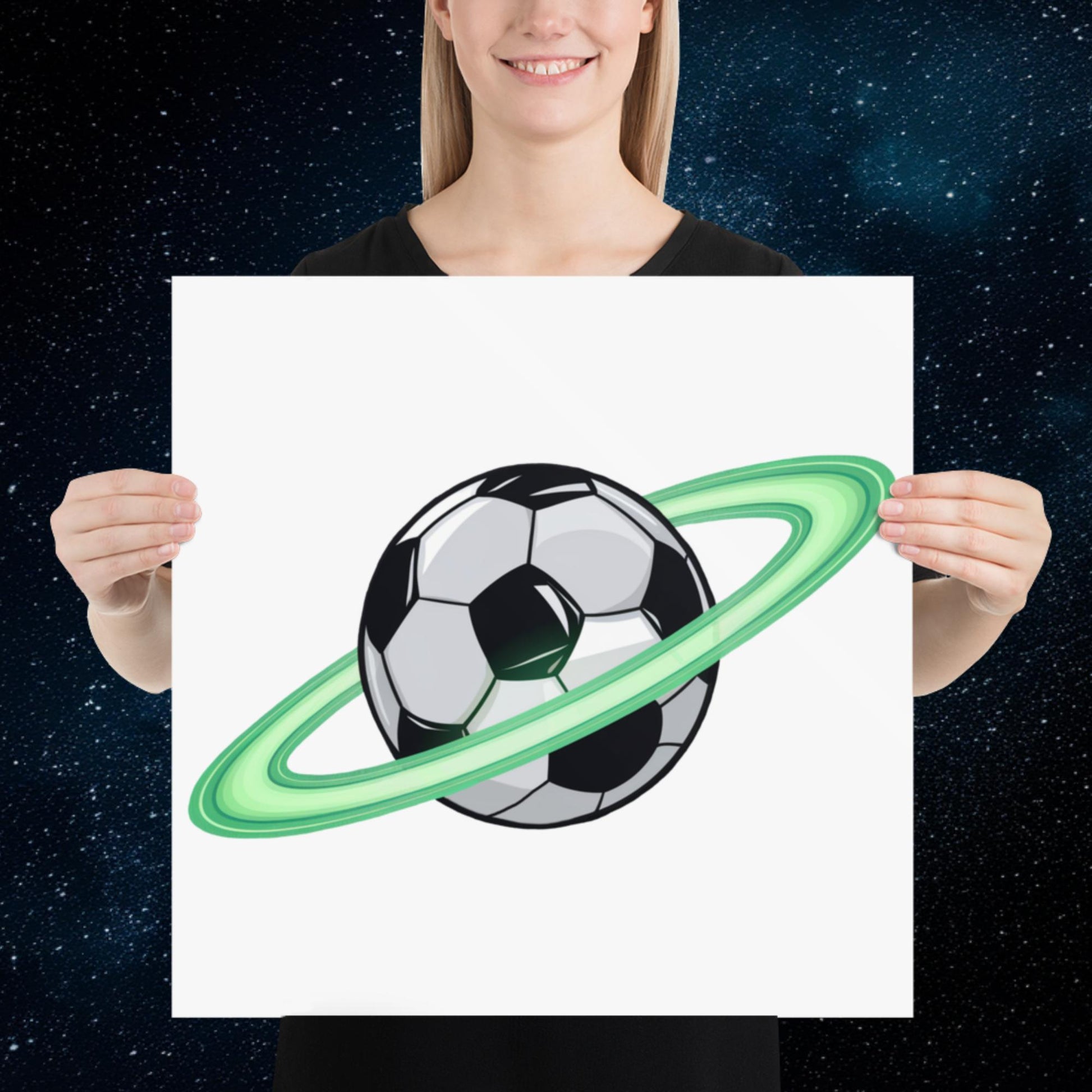 Soccer Planet Football World Poster Next Cult Brand