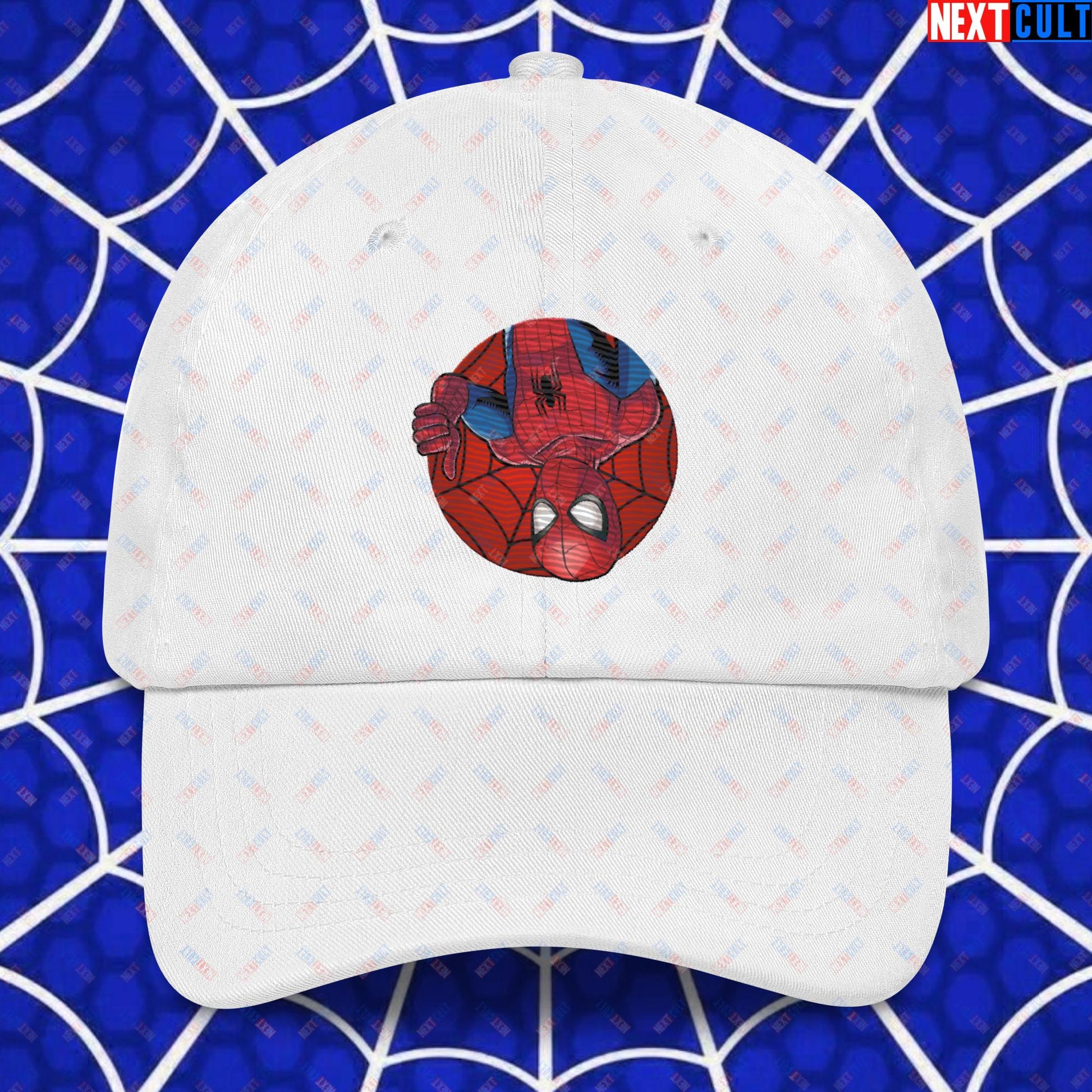 Spider Boy Vault Boy Fallout Funny Meme Cartoon Mashup Dad hat Next Cult Brand