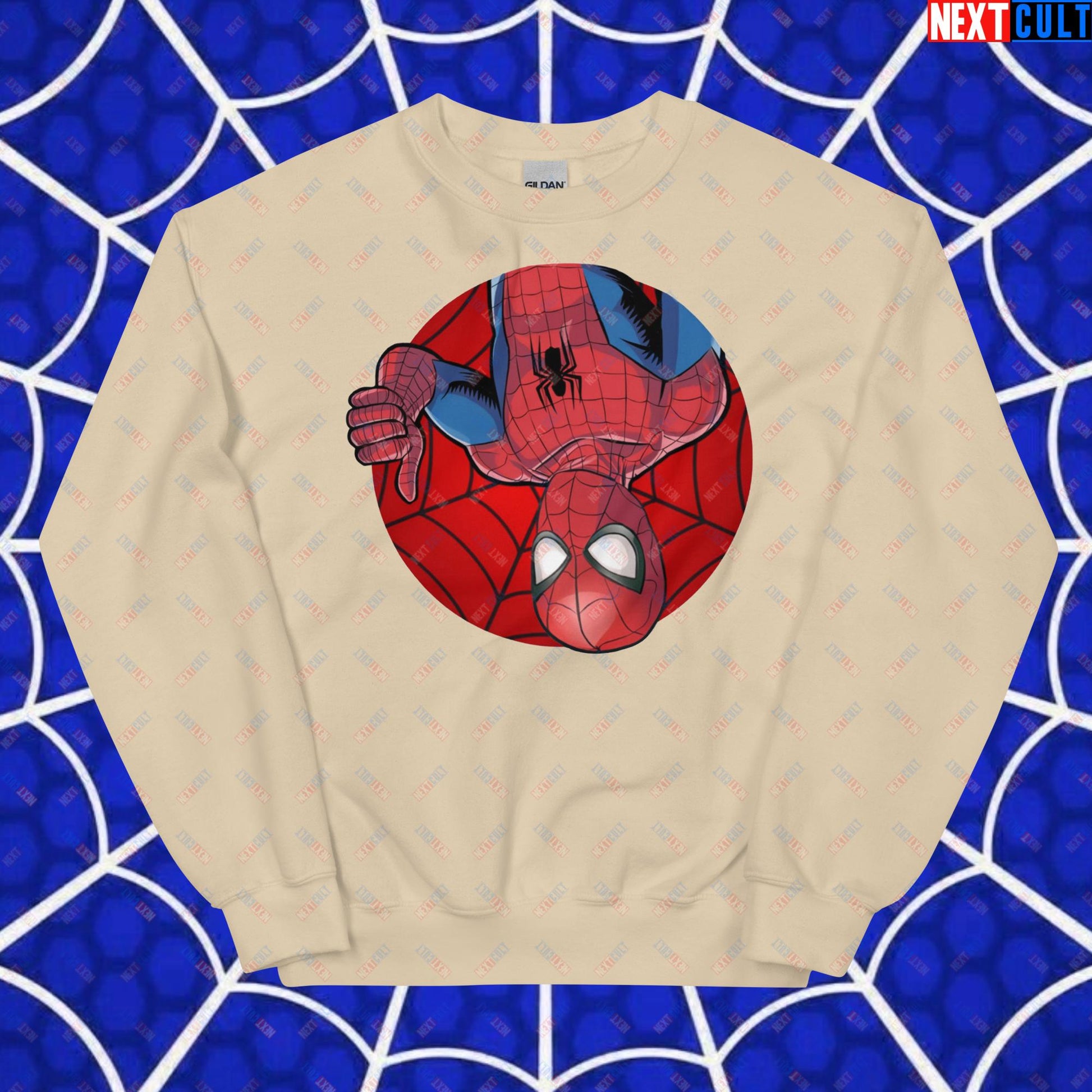 Spider Boy Vault Boy Fallout Funny Meme Cartoon Mashup Unisex Sweatshirt Next Cult Brand