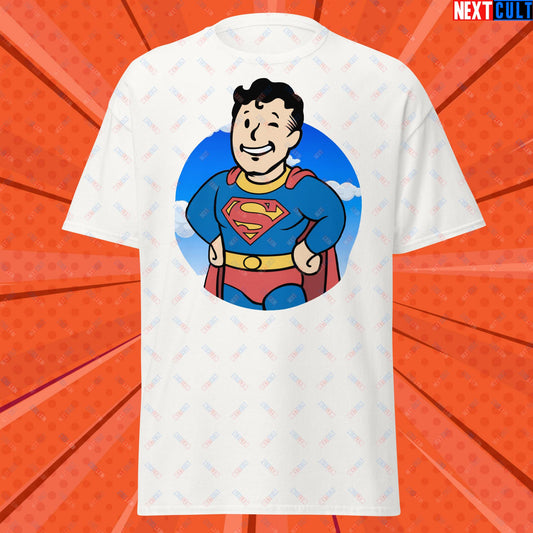 Super Boy Superman Vault Boy Fallout Funny Meme Cartoon Mashup Unisex classic tee Next Cult Brand