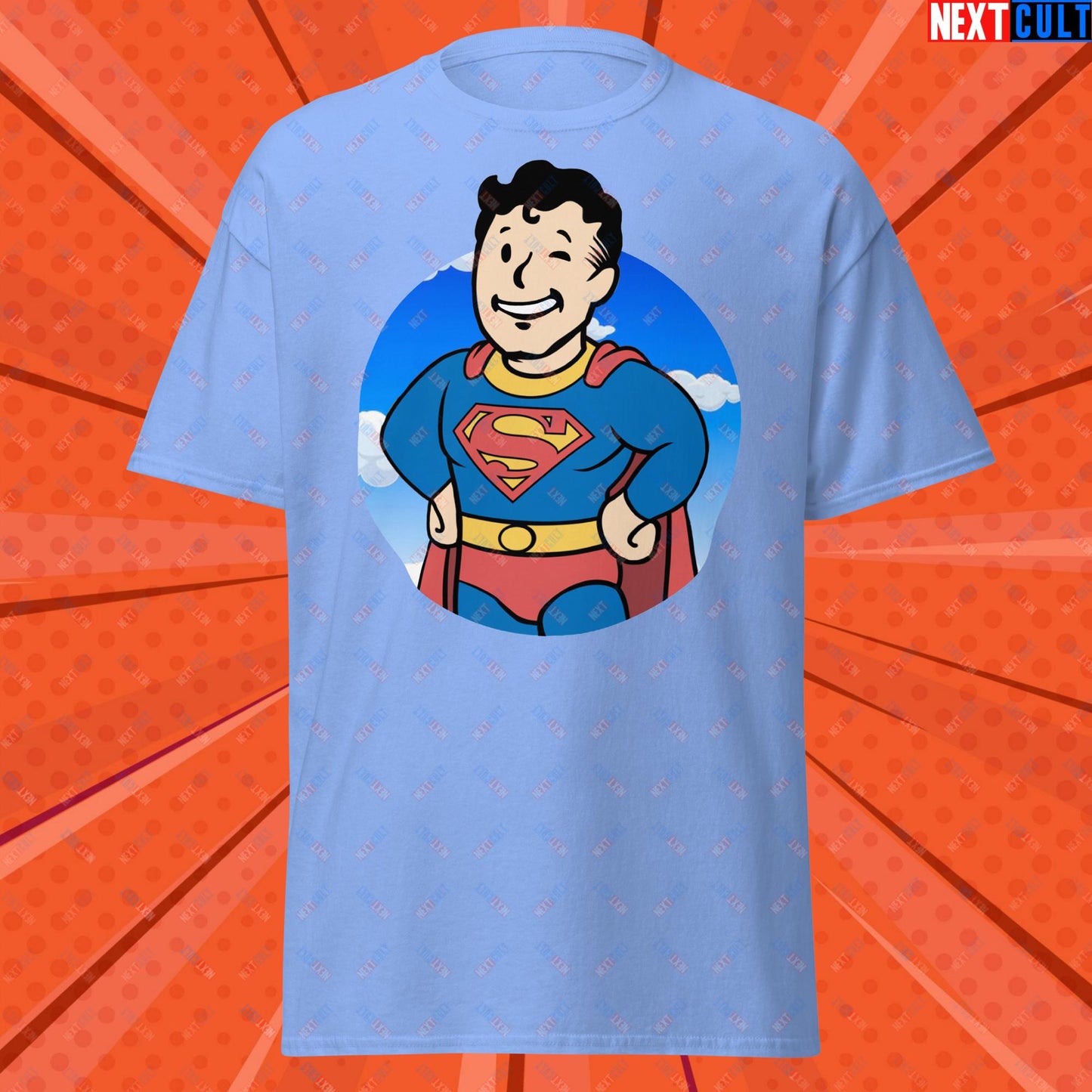 Super Boy Superman Vault Boy Fallout Funny Meme Cartoon Mashup Unisex classic tee Next Cult Brand