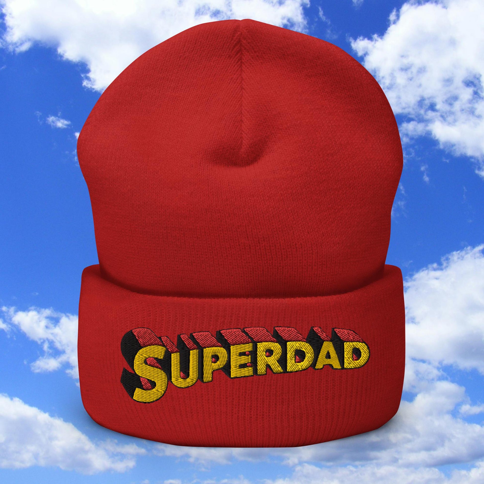 Superdad Father Superhero Cuffed Beanie Next Cult Brand