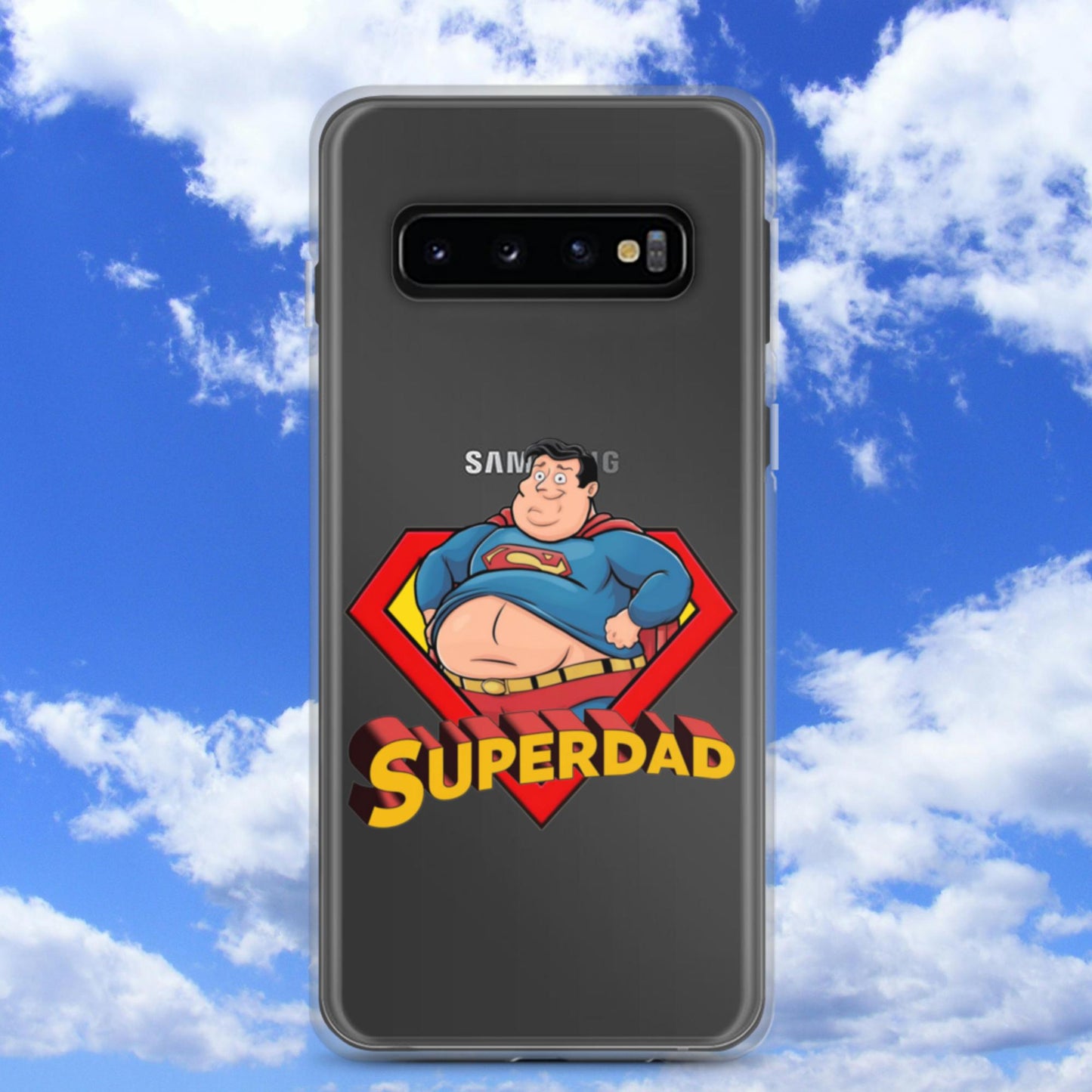 Superdad Father's Day Fat Superhero Clear Case for Samsung Next Cult Brand