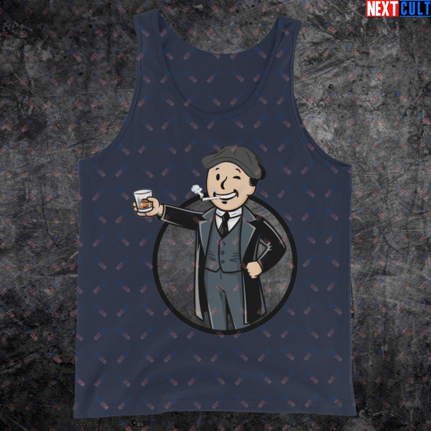 Tommy Boy Peaky Blinders Thomas Shelby Cillian Murphy Vault Boy Fallout Funny Meme Cartoon Mashup Tank Top Next Cult Brand