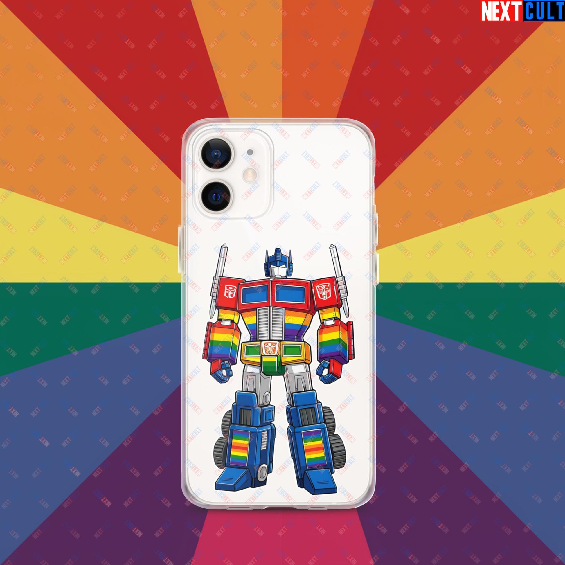 Transformer Transgender Pride Funny LGBTQ+ Clear Case for iPhone Next Cult Brand