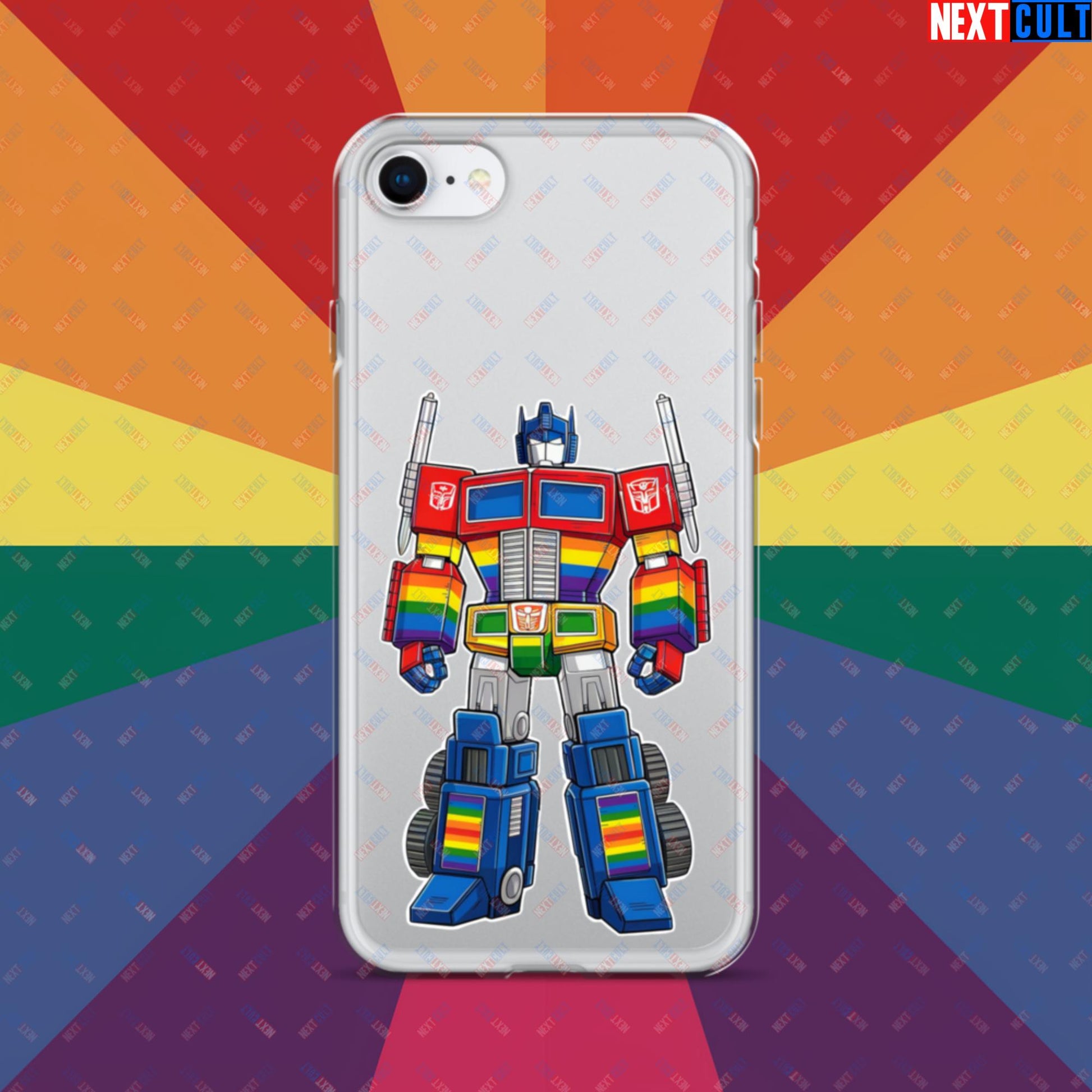 Transformer Transgender Pride Funny LGBTQ+ Clear Case for iPhone Next Cult Brand