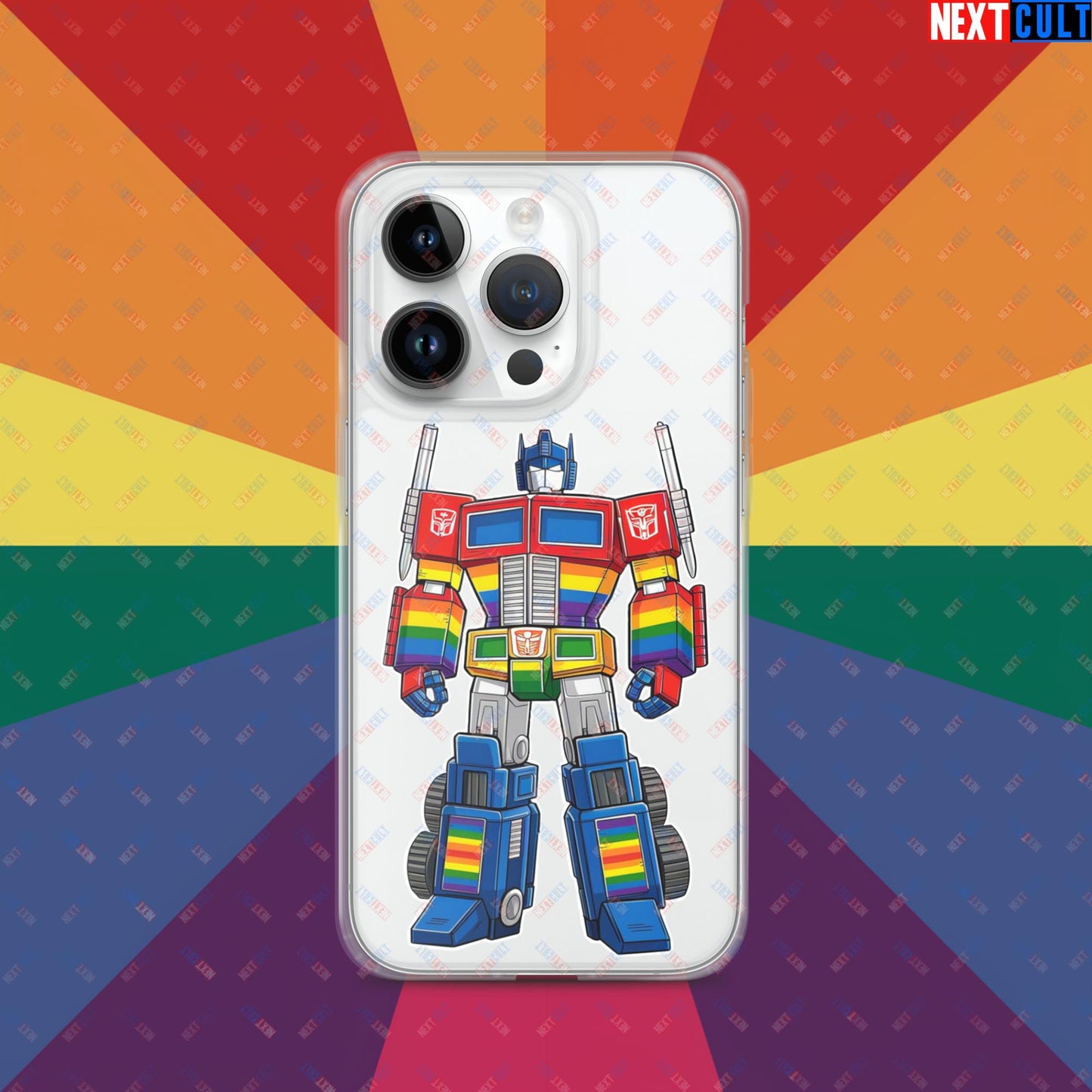 Transformer Transgender Pride Funny LGBTQ+ Clear Case for iPhone Next Cult Brand