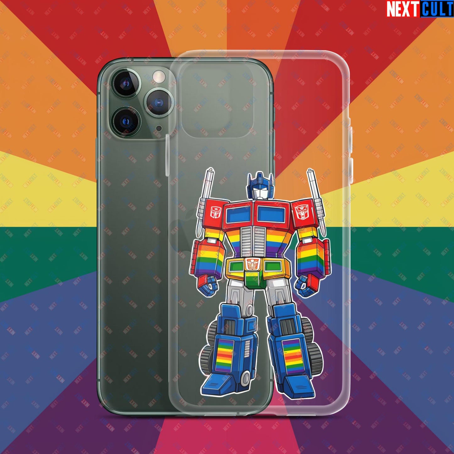 Transformer Transgender Pride Funny LGBTQ+ Clear Case for iPhone iPhone 11 Pro Mobile Phone Cases LGBTQ+ Movies Transformers Next Cult Brand