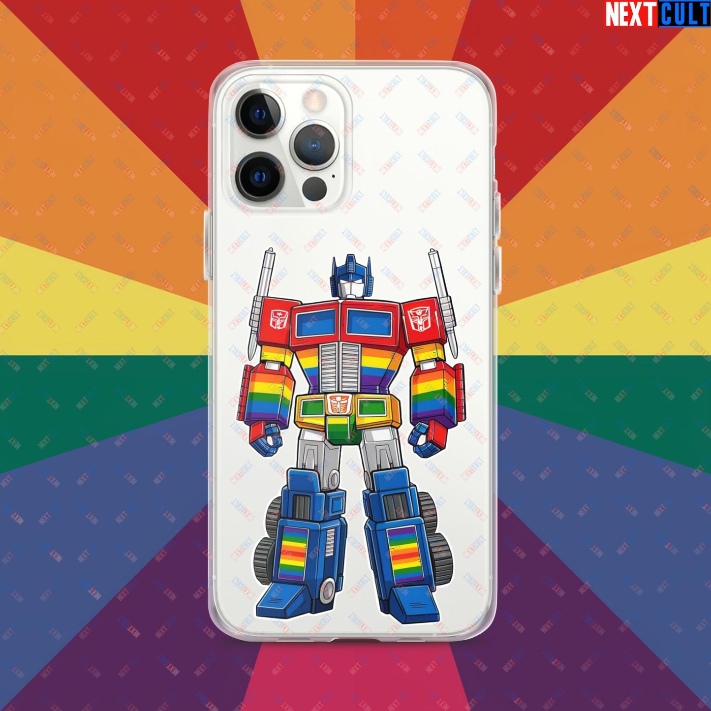 Transformer Transgender Pride Funny LGBTQ+ Clear Case for iPhone Next Cult Brand