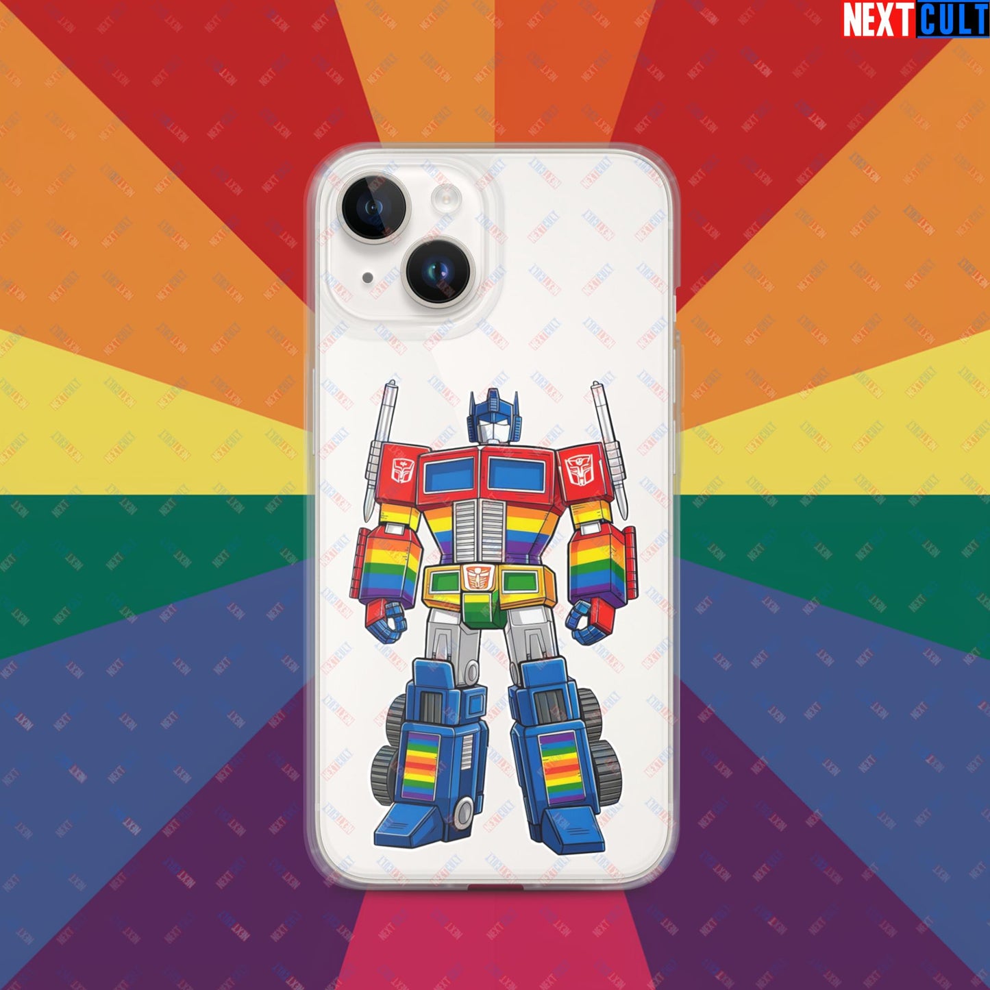 Transformer Transgender Pride Funny LGBTQ+ Clear Case for iPhone Next Cult Brand