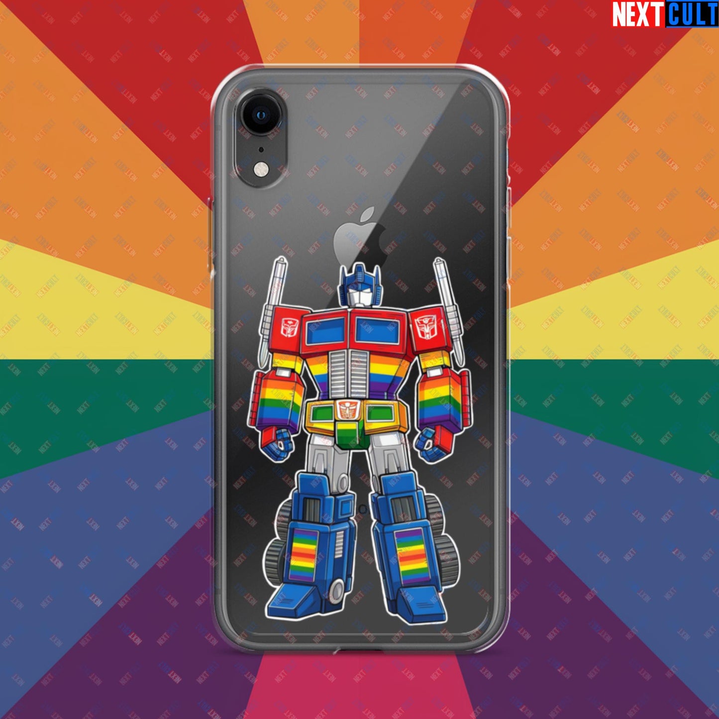 Transformer Transgender Pride Funny LGBTQ+ Clear Case for iPhone iPhone XR Mobile Phone Cases LGBTQ+ Movies Transformers Next Cult Brand