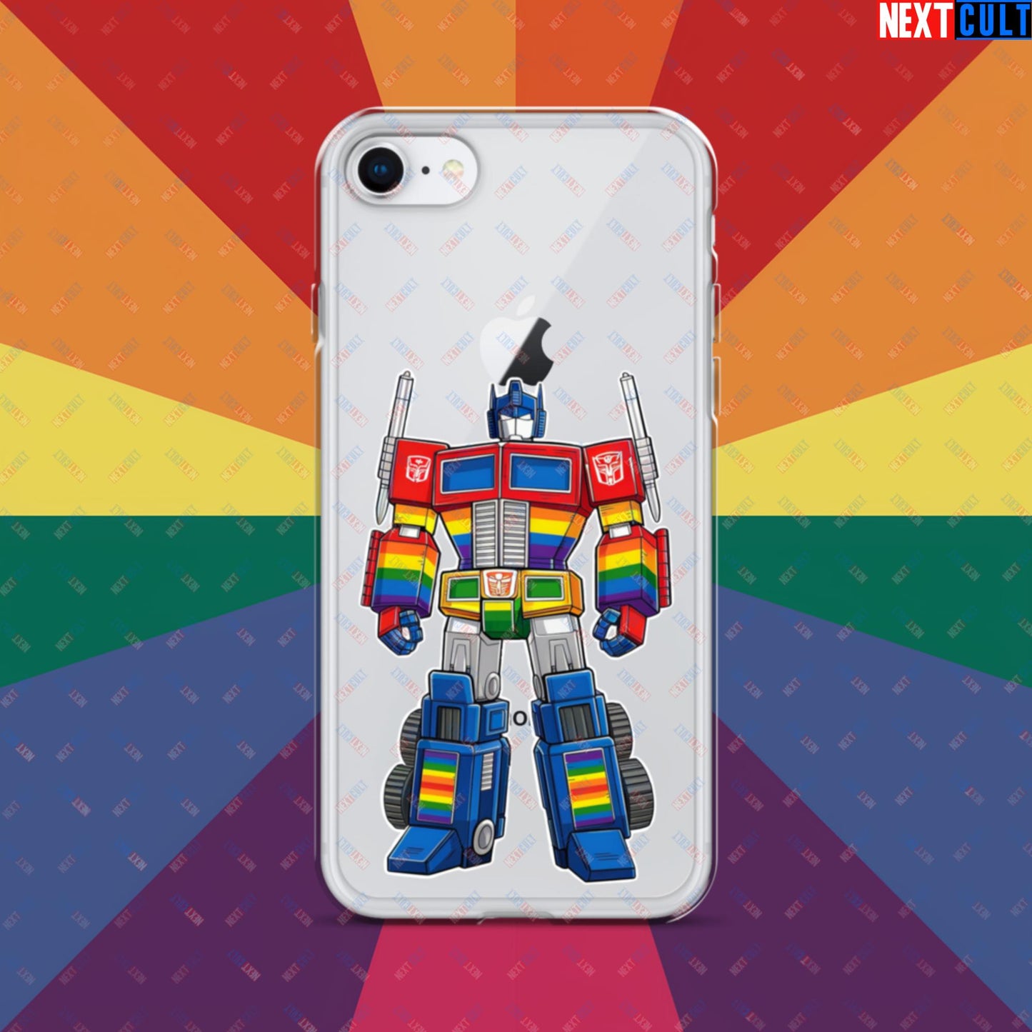 Transformer Transgender Pride Funny LGBTQ+ Clear Case for iPhone Next Cult Brand