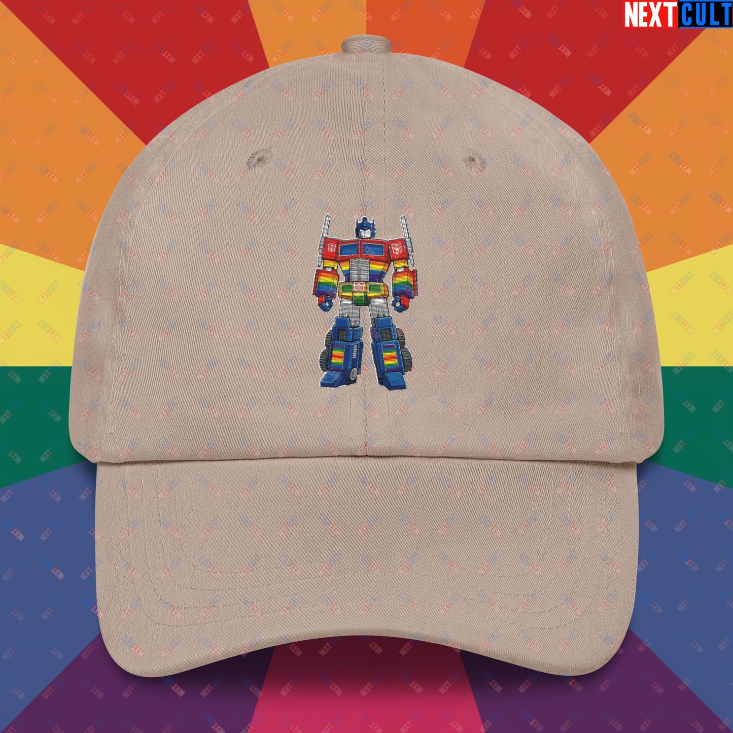 Transformer Transgender Pride Funny LGBTQ+ Dad hat Stone Hats LGBTQ+ Movies Transformers Next Cult Brand