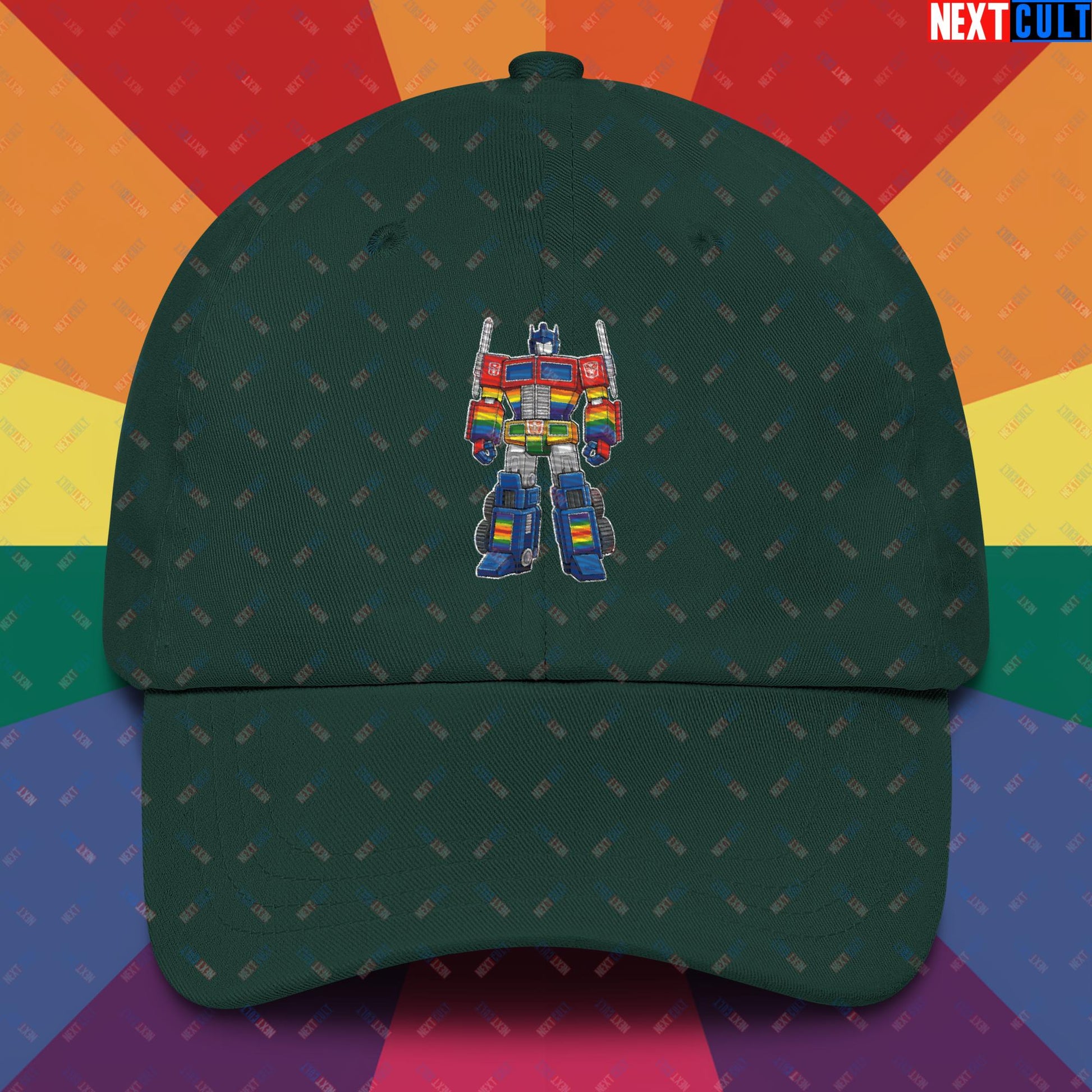 Transformer Transgender Pride Funny LGBTQ+ Dad hat Next Cult Brand