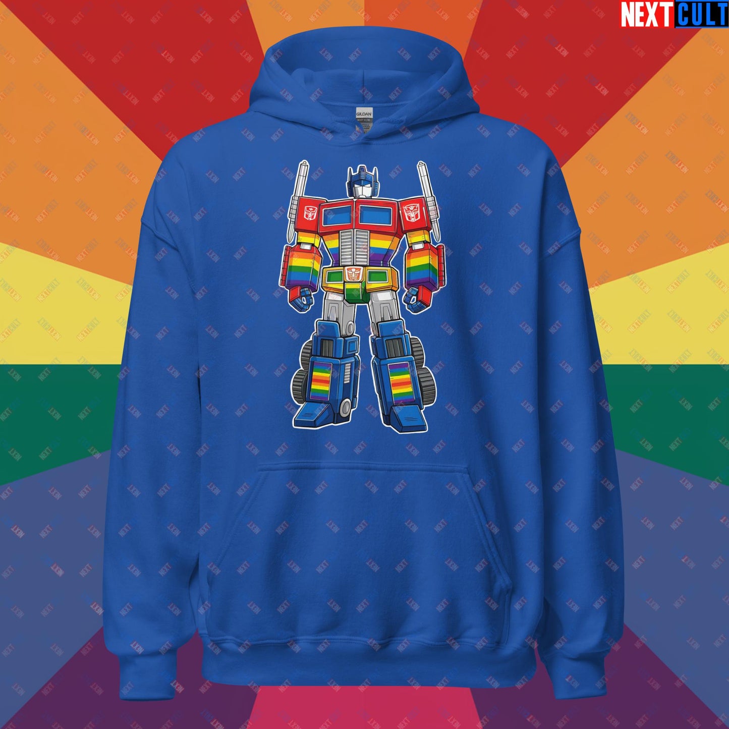 Transformer Transgender Pride Funny LGBTQ+ Unisex Hoodie Royal Hoodies LGBTQ+ Movies Transformers Next Cult Brand