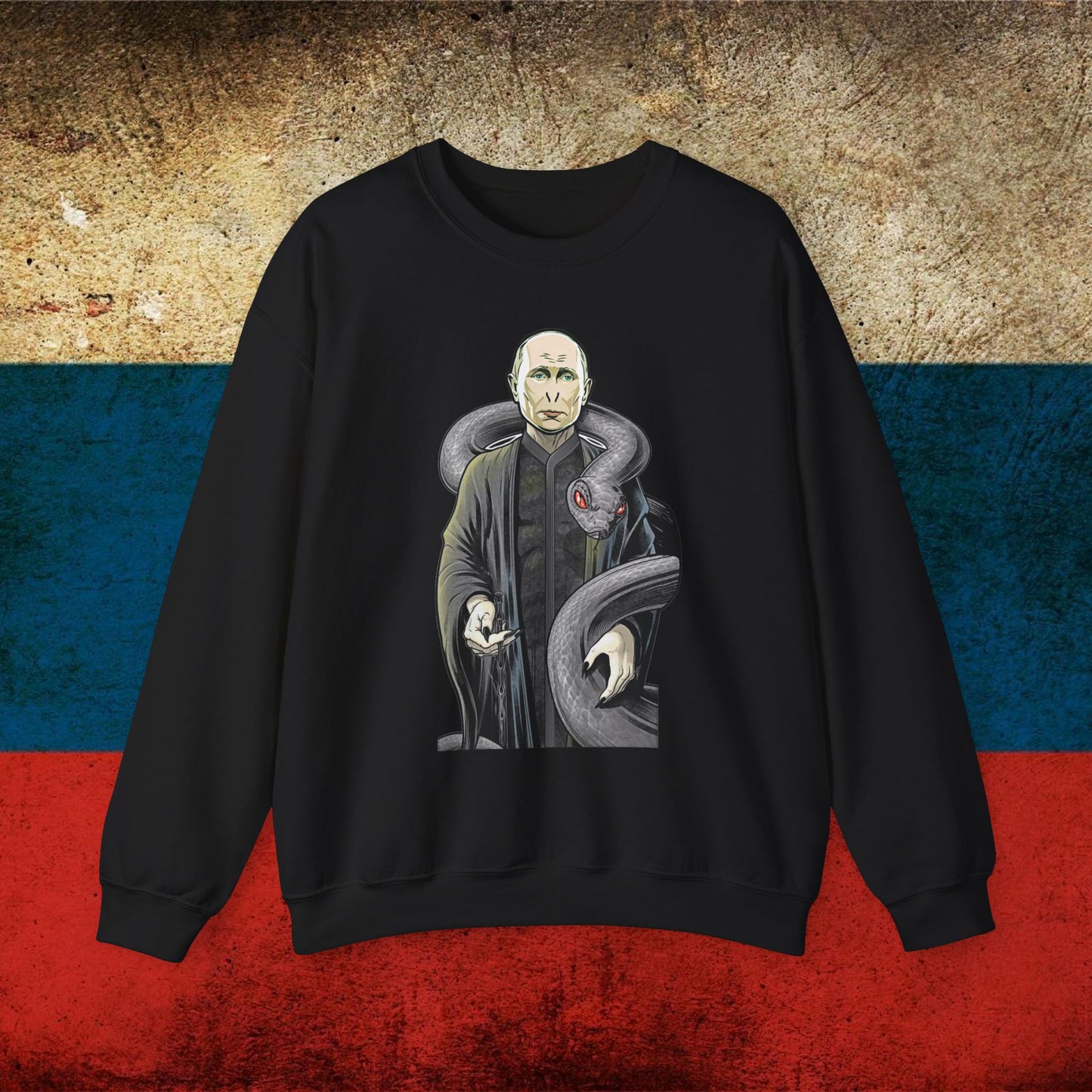 Vlademort Putin Funny Anti Vladimir Putin Voldemort Unisex Heavy Blend Crewneck Sweatshirt Next Cult Brand