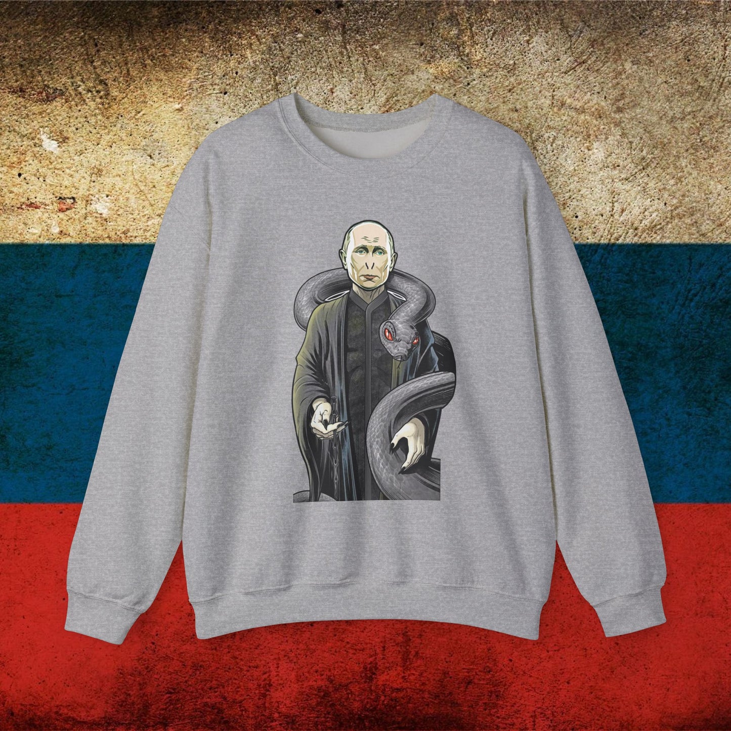 Vlademort Putin Funny Anti Vladimir Putin Voldemort Unisex Heavy Blend Crewneck Sweatshirt Next Cult Brand