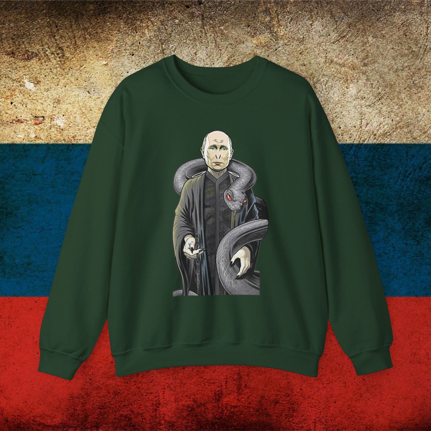 Vlademort Putin Funny Anti Vladimir Putin Voldemort Unisex Heavy Blend Crewneck Sweatshirt Next Cult Brand