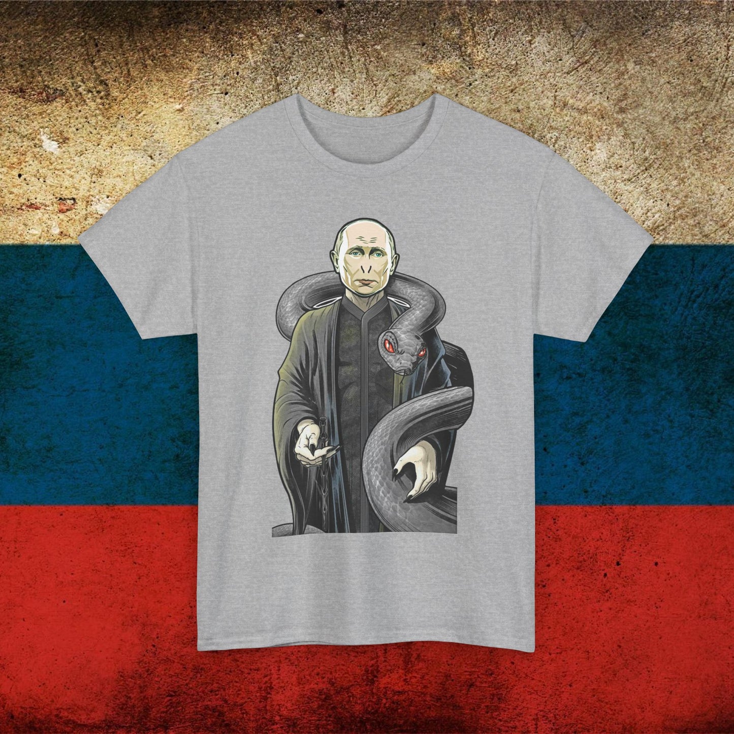 Vlademort Putin Funny Anti Vladimir Putin Voldemort Unisex Heavy Cotton Tee Next Cult Brand