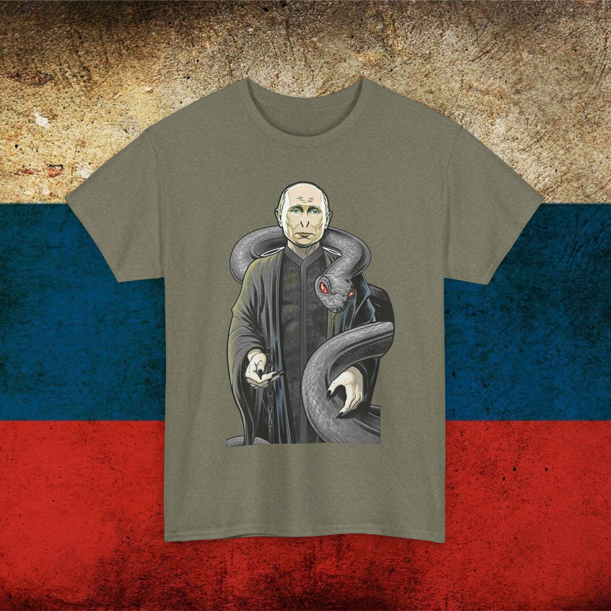 Vlademort Putin Funny Anti Vladimir Putin Voldemort Unisex Heavy Cotton Tee Next Cult Brand