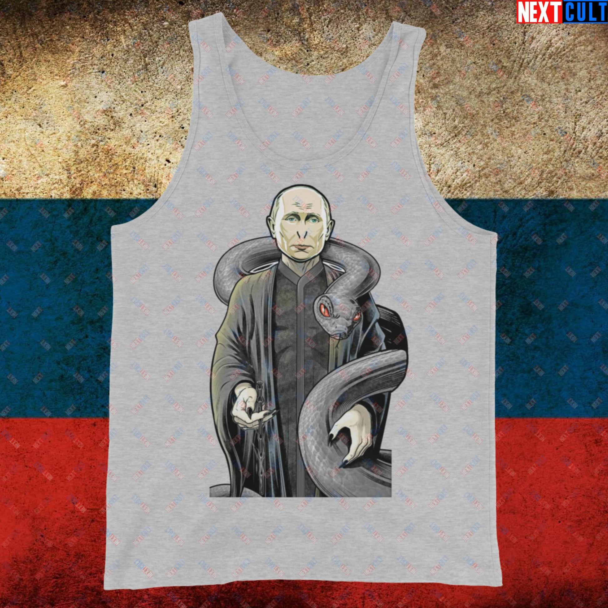 Vlademort Putin Voldemort Funny Anti Vladimir Putin Tank Top Athletic Heather Tank Tops Politics Vladimir Putin Next Cult Brand