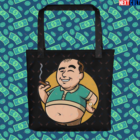 Waste Management Boy Tony Soprano Vault Boy Fallout Funny Meme Cartoon Mashup Tote bag Default Title Bags Fallout The Sopranos TV Shows Vault Boy Next Cult Brand