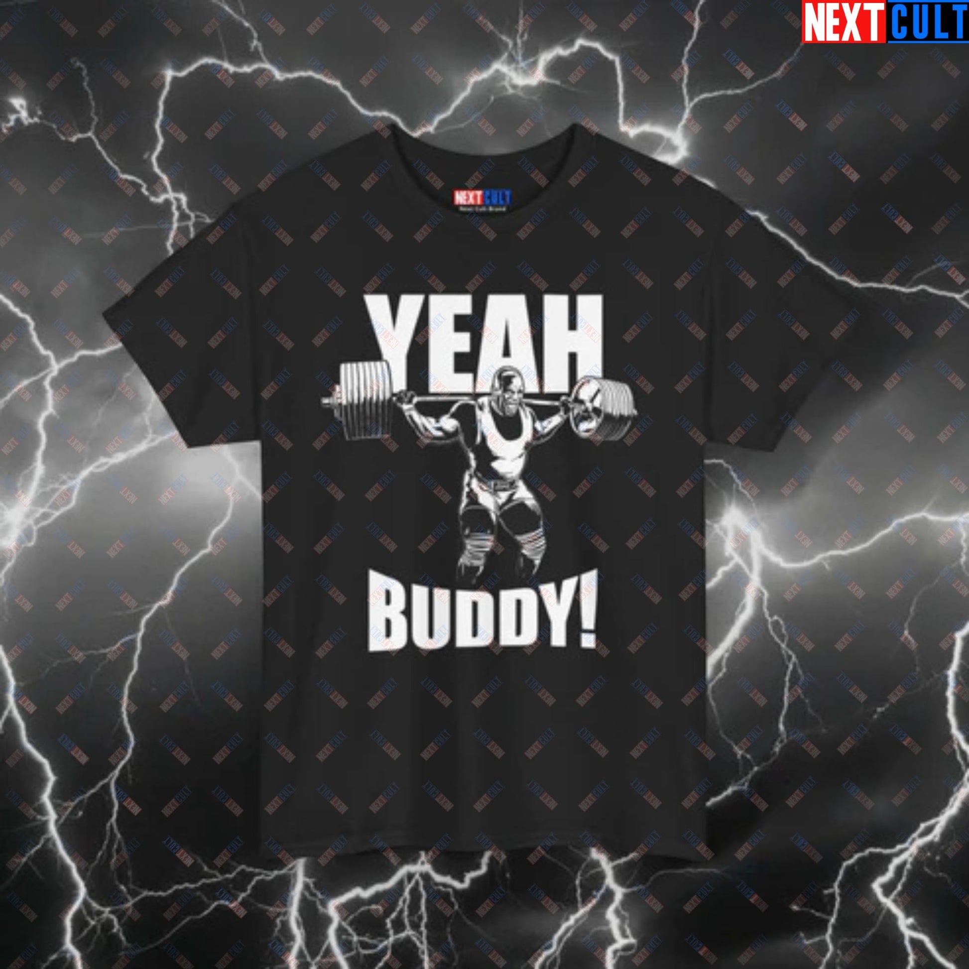 Yeah Buddy Lightweight Baby T-Shirt – Funny Gym Meme Tee for Workout – Pump Cover Top for Lifters & Bodybuilding Fans T-shirts Bodybuilding Fitness Gym Pump Cover Ronnie Coleman Workout Printify