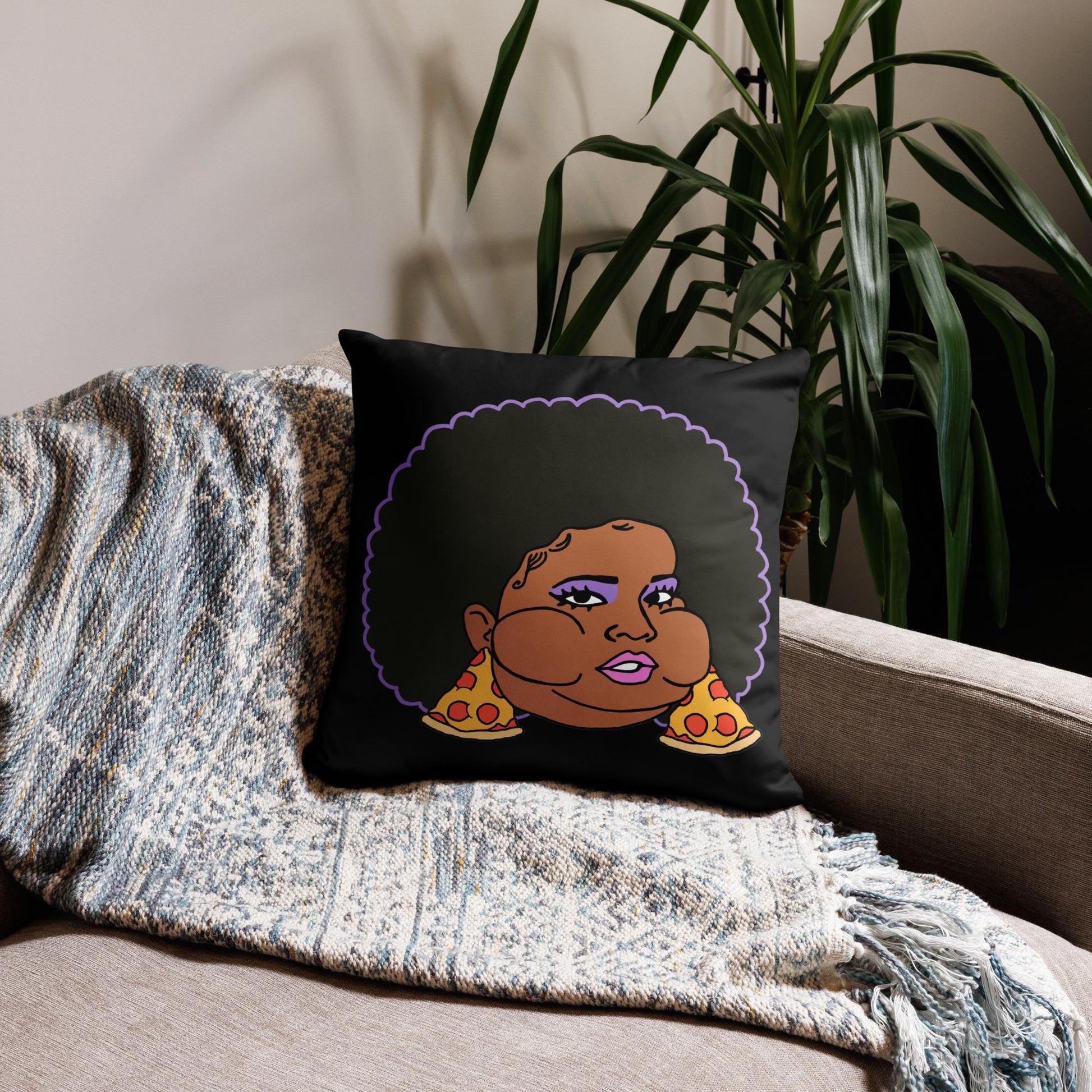 Pizzo Lizzo Pizza Lizzo Merch Lizzo Gift Song Lyrics Lizzo Pillow Next Cult Brand