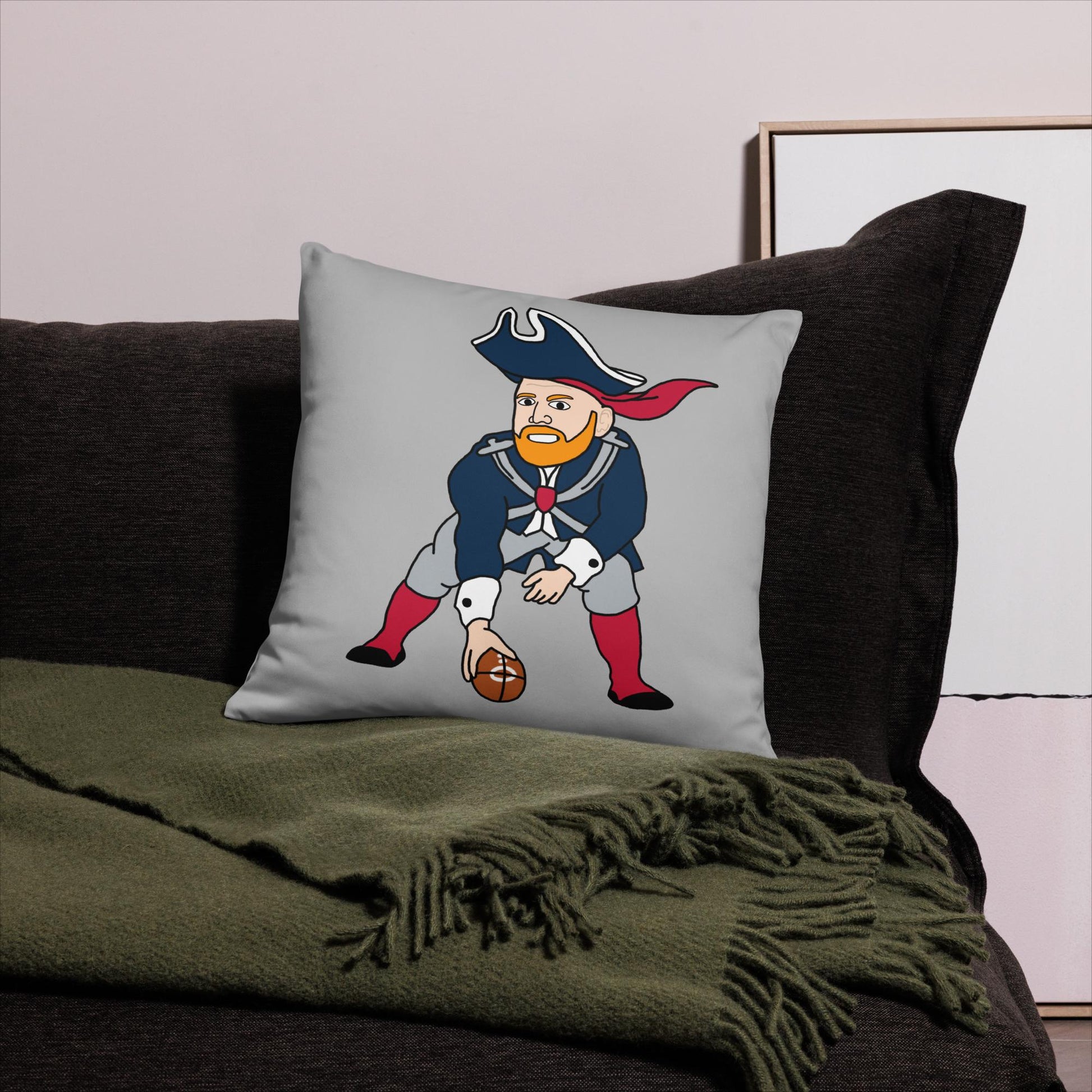 Bill Burrdy New England Patriots NFL Tom Brady Bill Burr Pillow Next Cult Brand American Football, Bill Burr, Monday Morning Podcast, New England Patriots, NFL, Podcasts, Stand-up Comedy