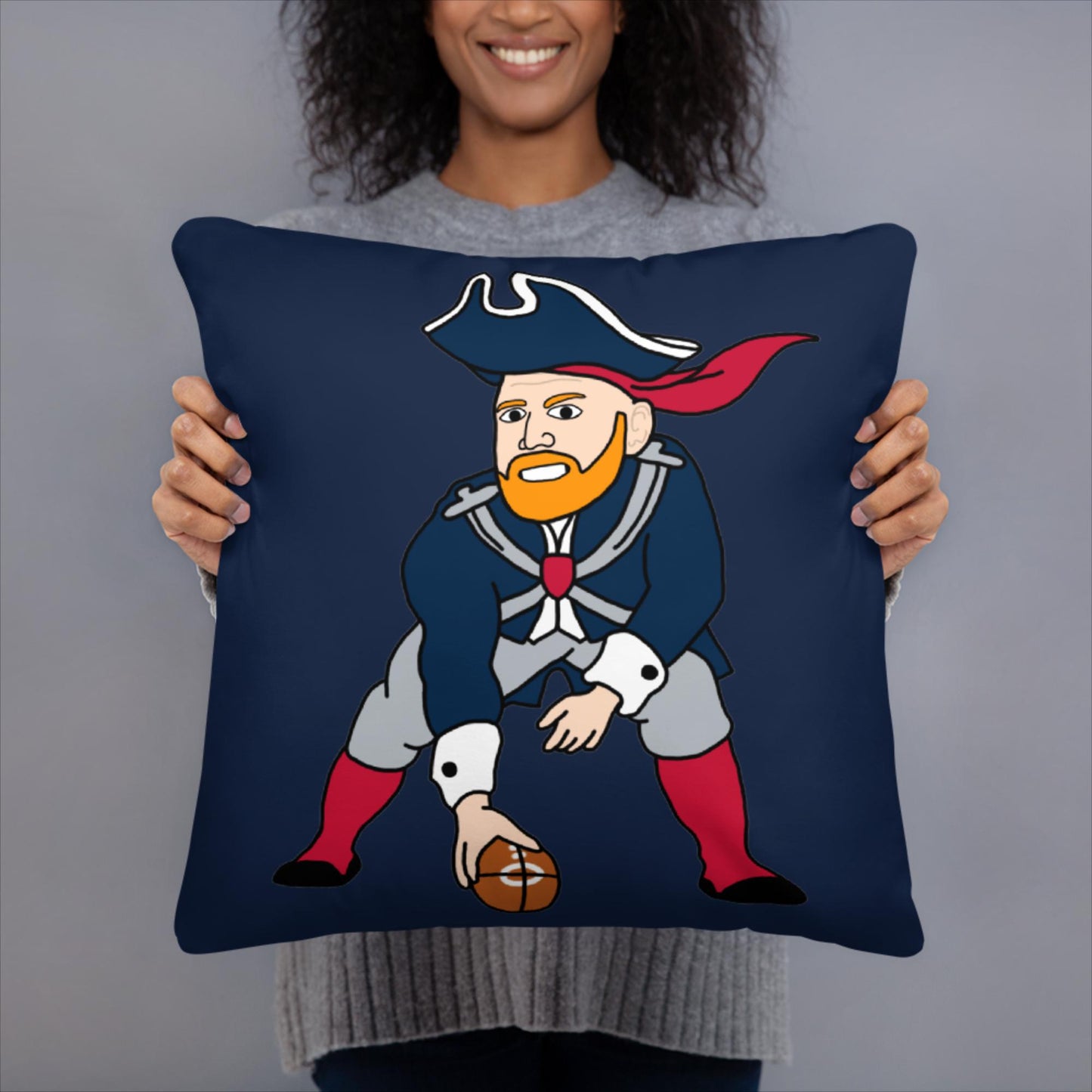 Bill Burrdy New England Patriots NFL Tom Brady Bill Burr Pillow American Football Bill Burr Monday Morning Podcast New England Patriots NFL Podcasts Stand-up Comedy Next Cult Brand