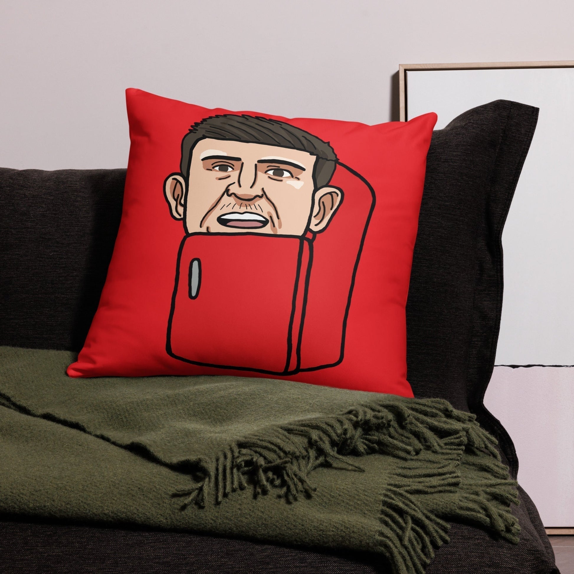 Harry ''The Fridge'' Maguire Pillow Red Next Cult Brand Football, Harry Maguire, Manchester United, The Fridge