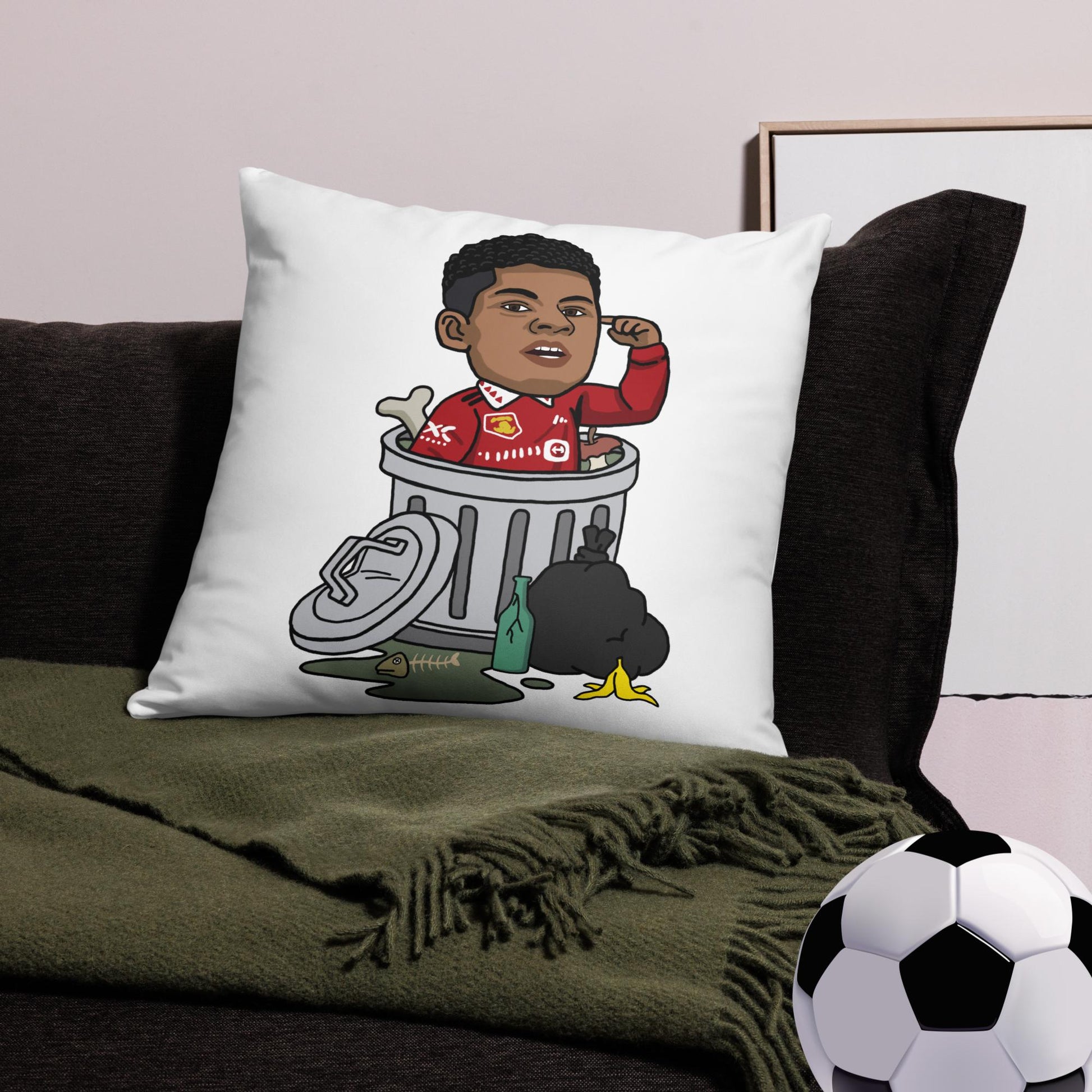 Trashford Marcus Rashford Manchester United Gift Man United Gift Marcus Rashford Basic Pillow Next Cult Brand