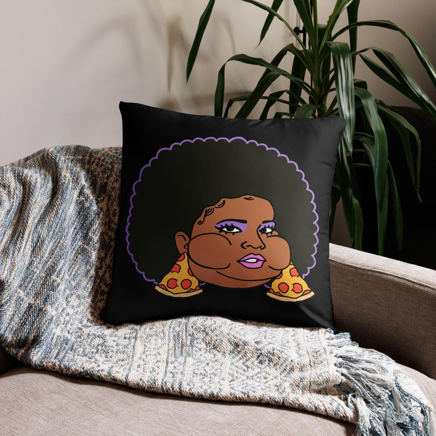 Pizzo Lizzo Pizza Lizzo Merch Lizzo Gift Song Lyrics Lizzo Pillow Next Cult Brand