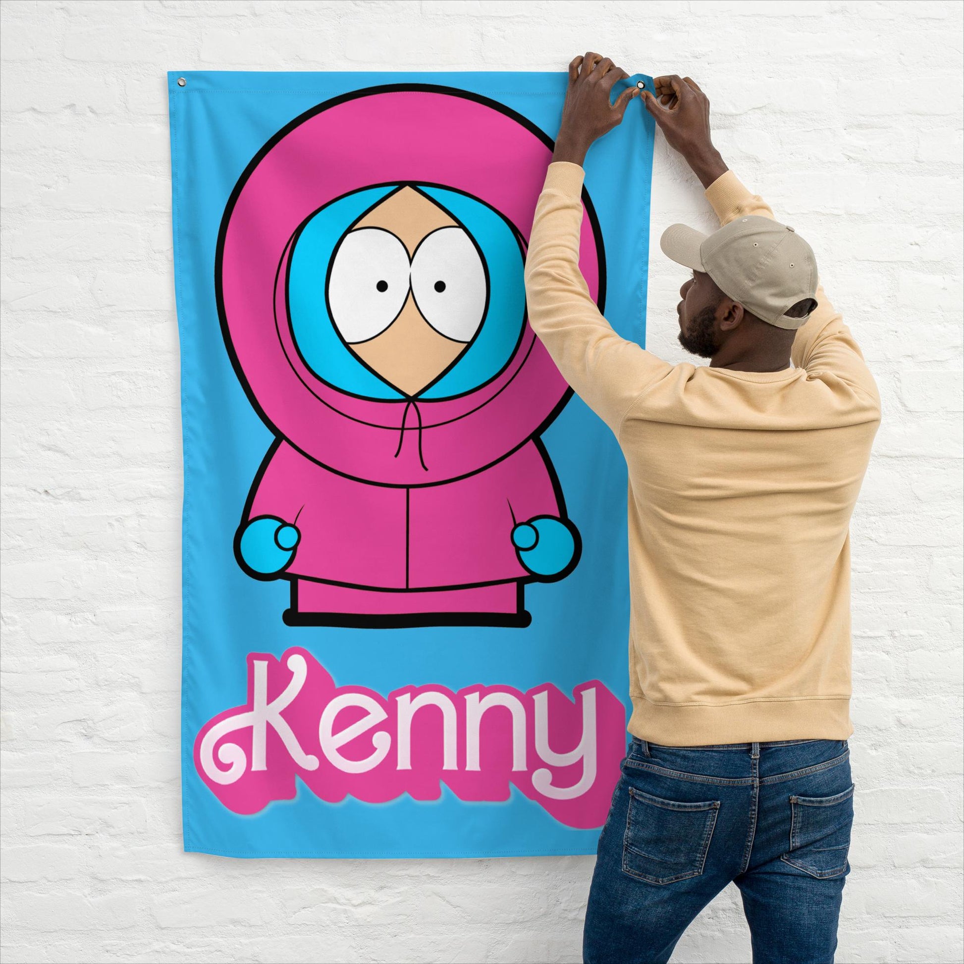 Kenny McCormick Ken Ryan Gosling Barbie South Park Kenny Flag Next Cult Brand