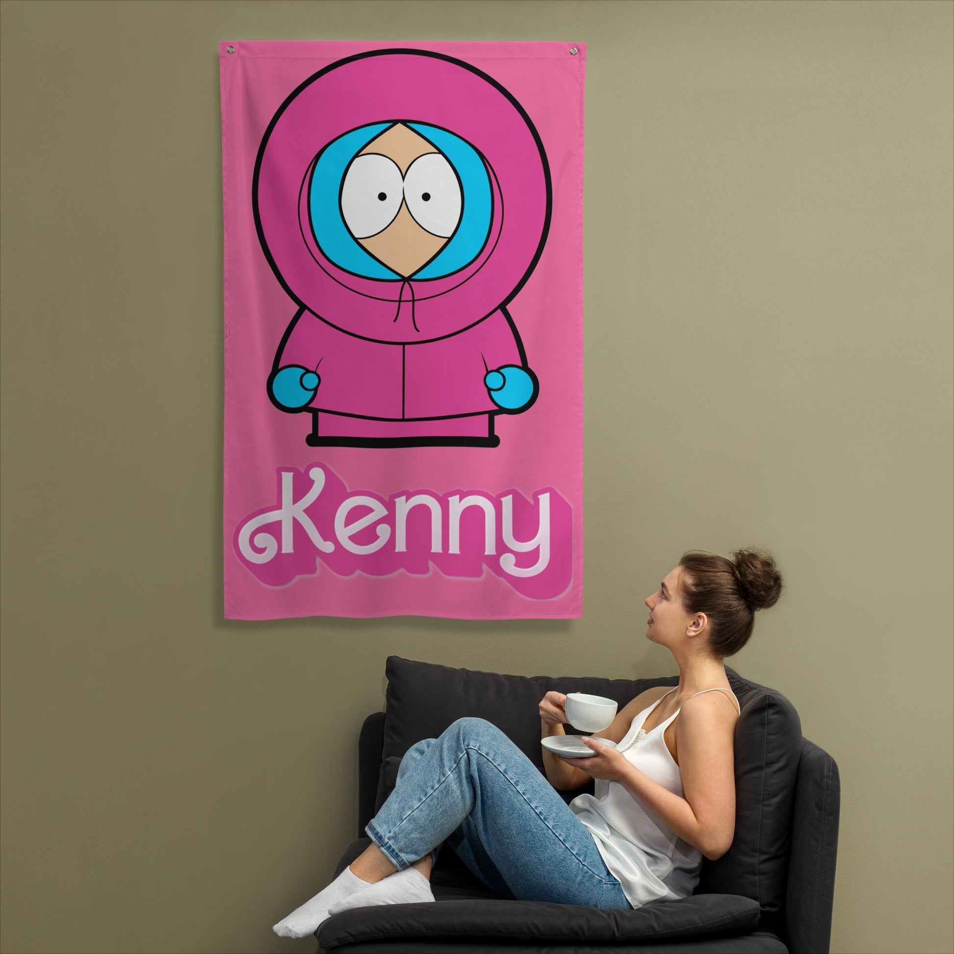 Kenny McCormick Ken Ryan Gosling Barbie South Park Kenny Flag Next Cult Brand