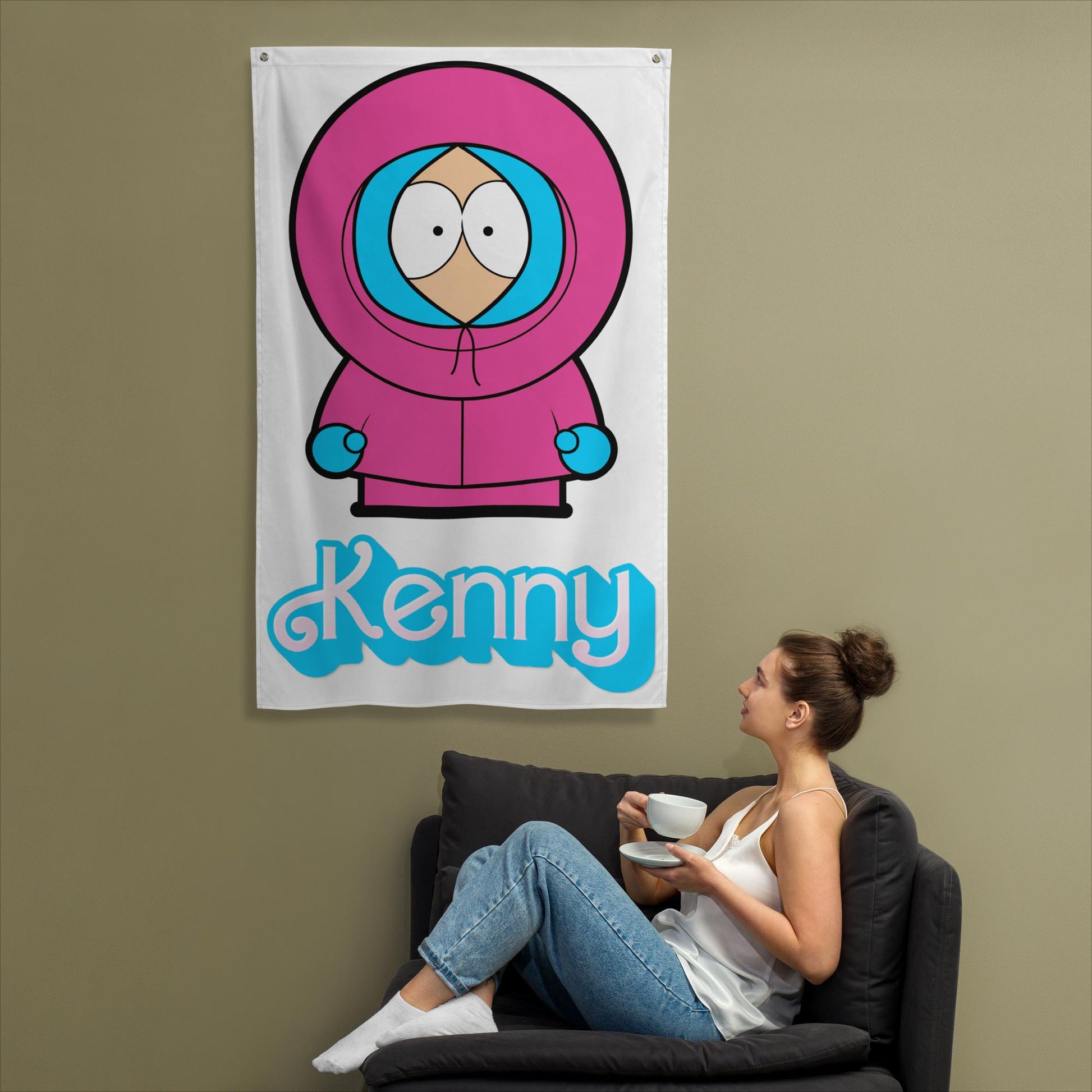 Kenny McCormick Ken Ryan Gosling Barbie South Park Kenny Flag Next Cult Brand