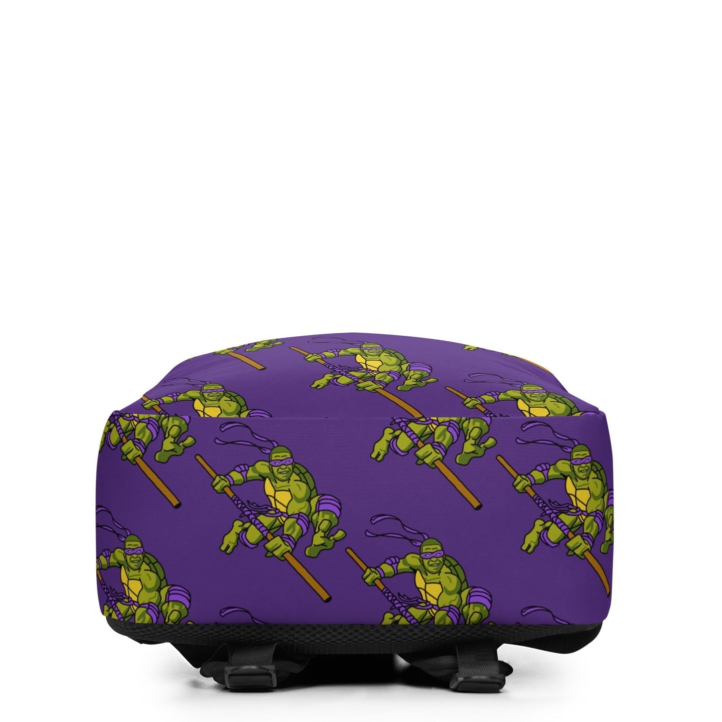 Kylian Mbappe Purple Ninja Turtle Donatello Minimalist Backpack Next Cult Brand Donatello, Football, Kylian Mbappe, Ninja Turtles, PSG