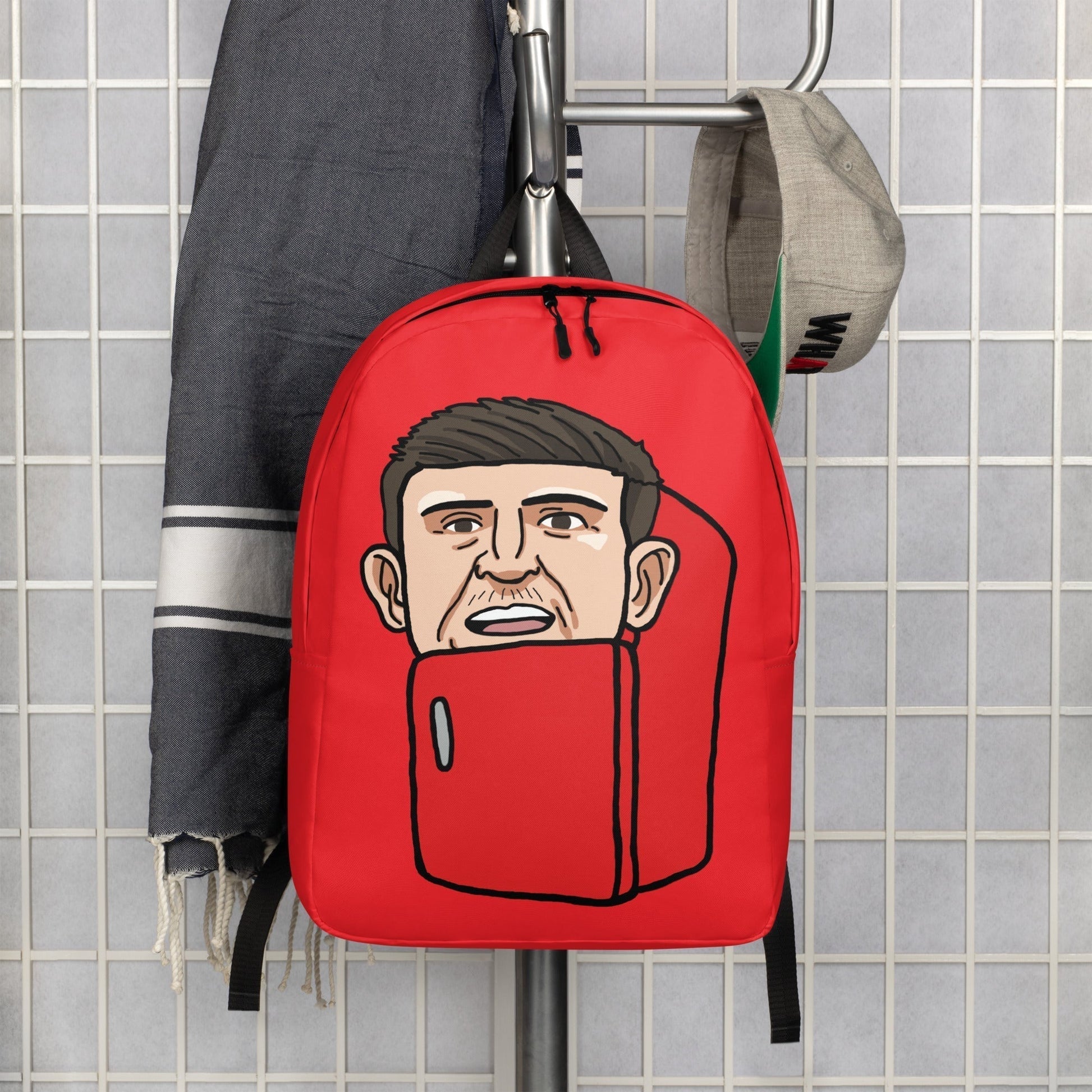 Harry ''The Fridge'' Maguire Minimalist Backpack Red Default Title Bags Football Harry Maguire Manchester United The Fridge Next Cult Brand