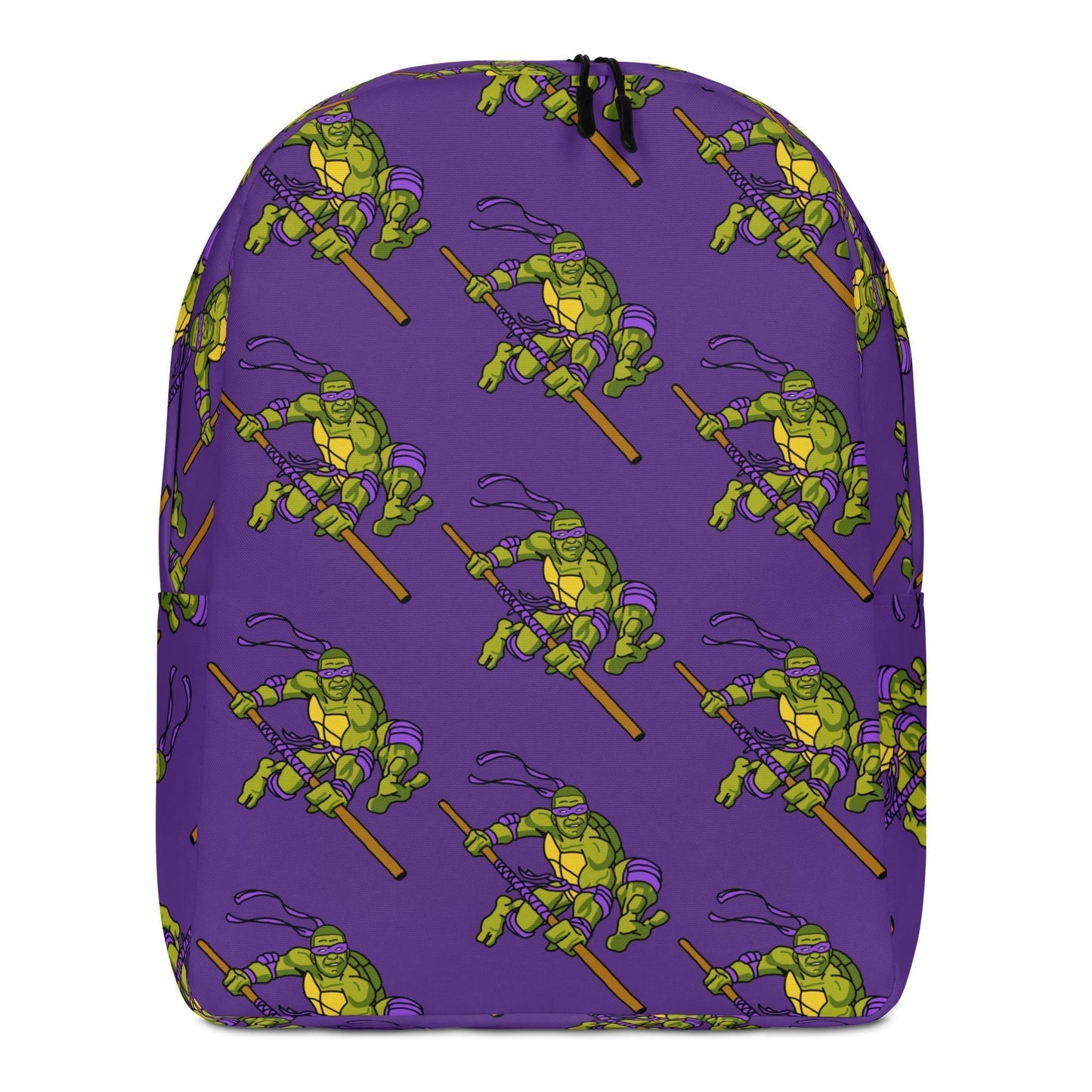 Kylian Mbappe Purple Ninja Turtle Donatello Minimalist Backpack Next Cult Brand Donatello, Football, Kylian Mbappe, Ninja Turtles, PSG