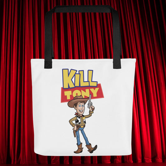 Kill Tony Hinchcliffe Toy Story Woody Funny Podcast Tote bag