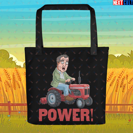 Speed and Power Tractor Jeremy Clarkson's Farm Diddly Squat Grand Tour Top Gear Funny Meme Cartoon Tote bag Default Title Bags Clarkson's Farm Grand Tour Jeremy Clarkson Top Gear TV Shows Next Cult Brand