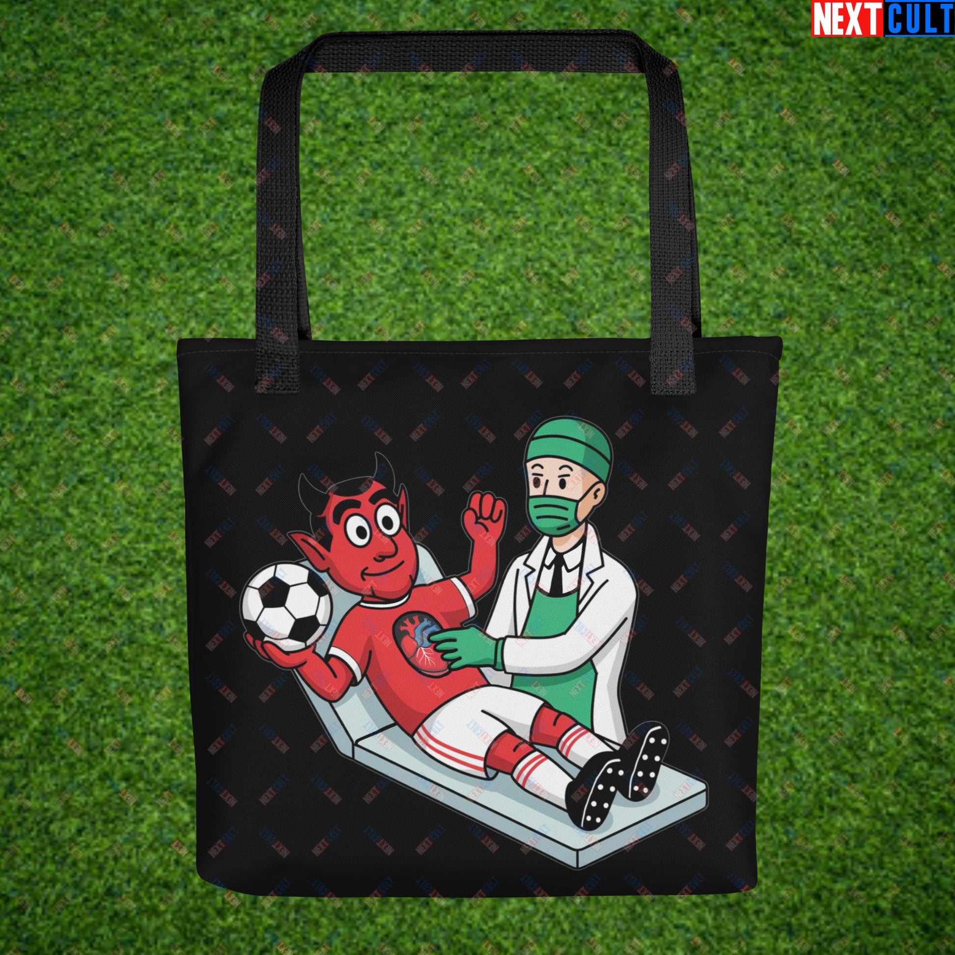 Open Heart Surgery Manchester United Ralf Rangnick Meme Cartoon Tote bag Default Title Bags Football GlazersOut Manchester United RatcliffeOut Next Cult Brand