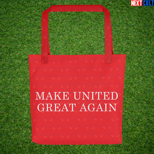 Make United Great Again Funny Manchester United Meme Tote bag Default Title Bags Football GlazersOut Manchester United RatcliffeOut Next Cult Brand